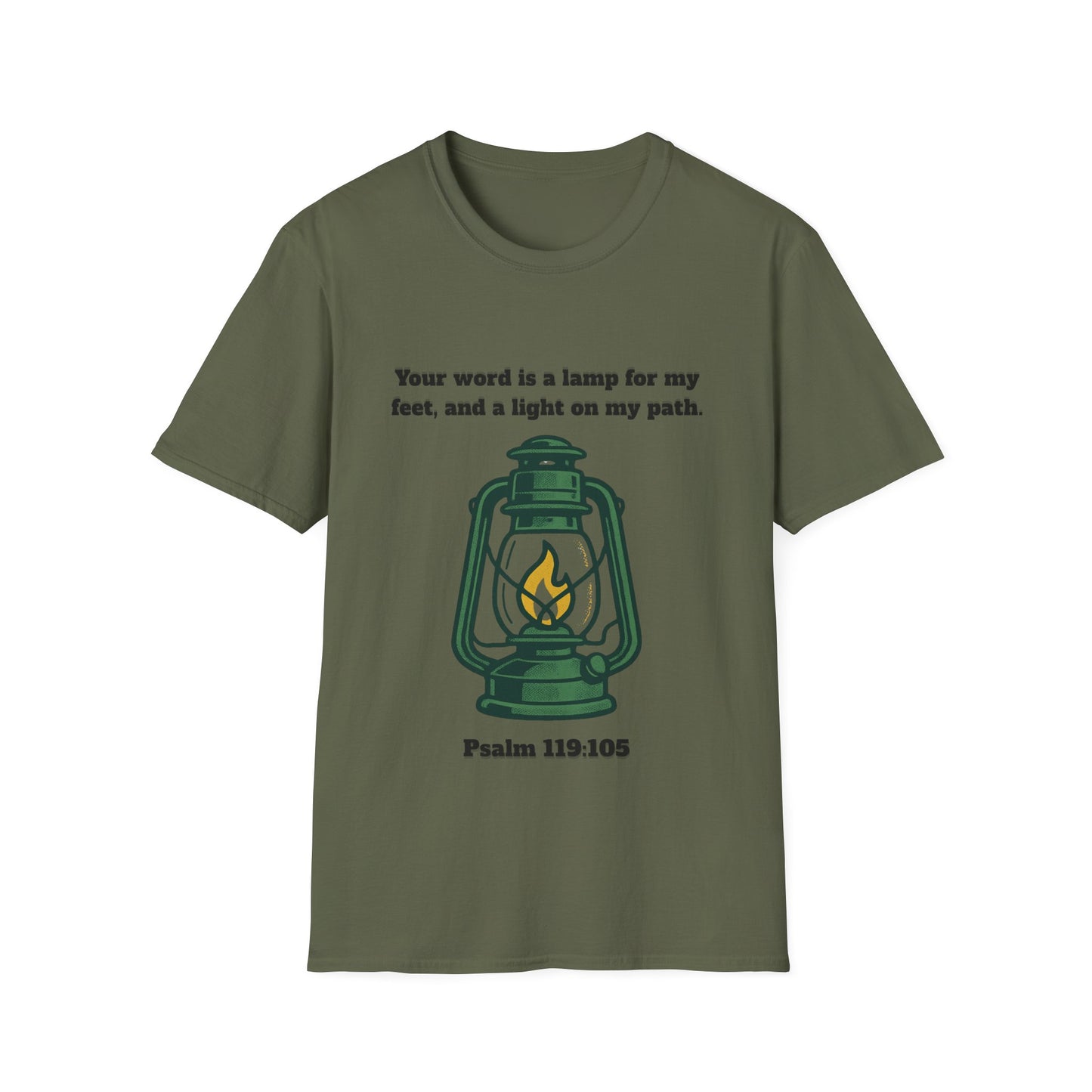 Light On My Path Inspirational Quote T-Shirt Psalm 119:105