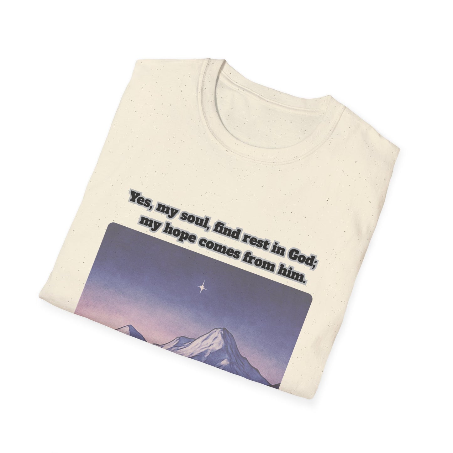 Rest In God Unisex Softstyle T-Shirt Psalm 62:5