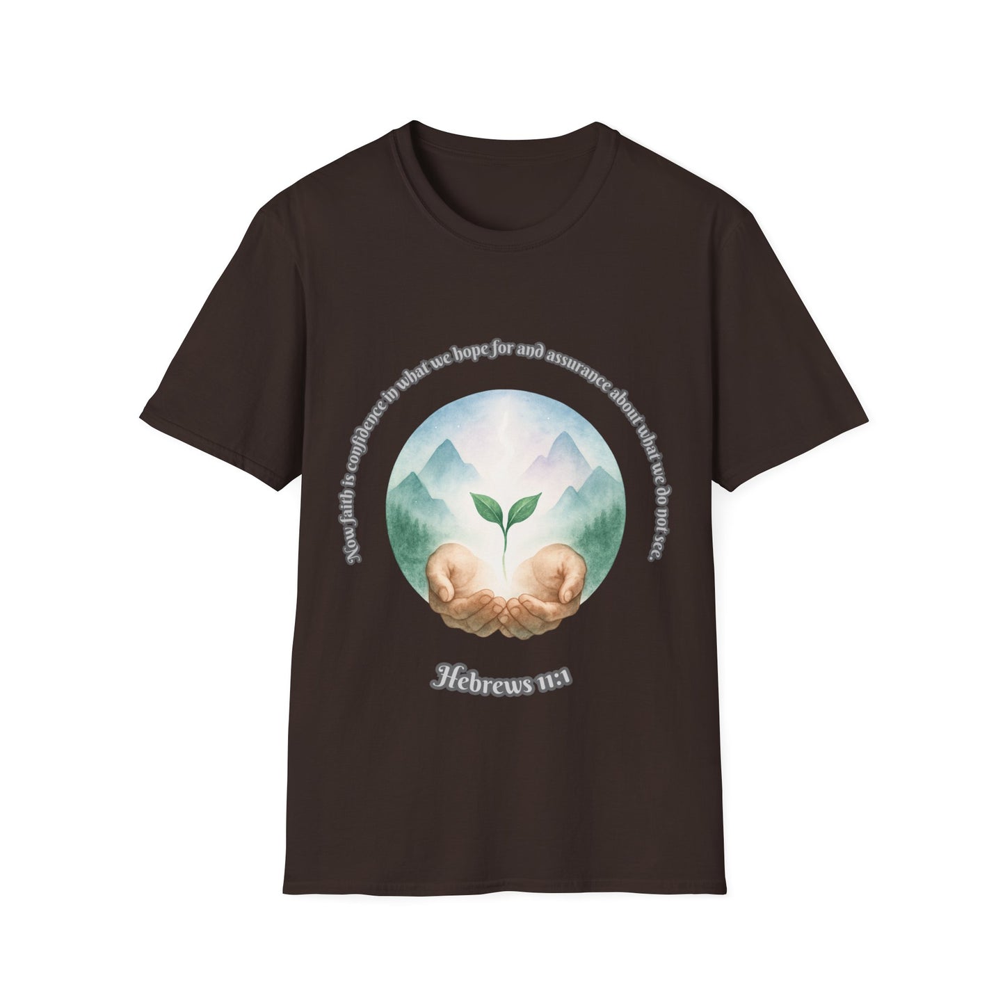Faith is Confidence In Hope Eco-Friendly Vibes Unisex T-Shirt Hebrews 11:1