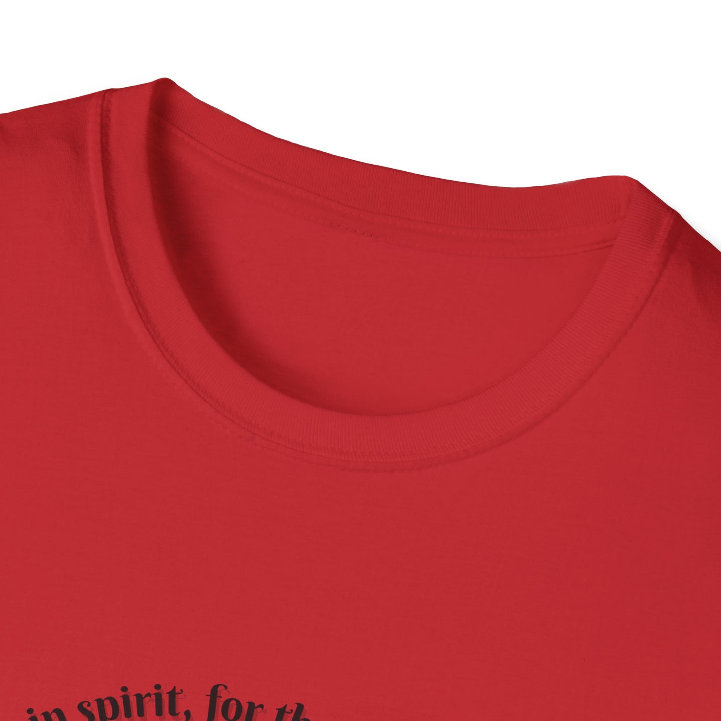 Blessed Are The Poor In Spirit Unisex Softstyle T-Shirt Matthew 5:3
