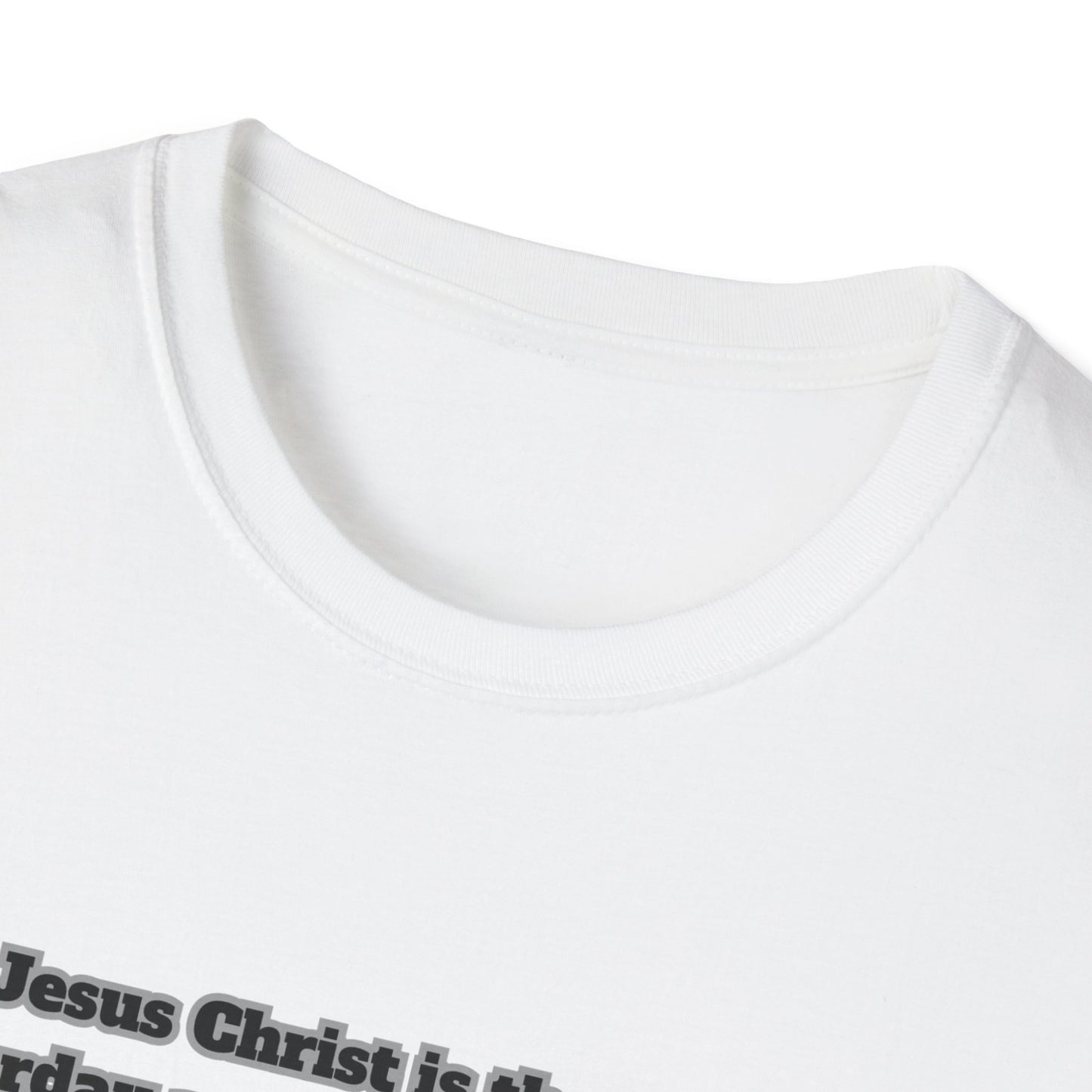 Christ Is The Same Inspirational Jesus T-Shirt | Unisex Softstyle Tee with Scripture Hebrews 13:8