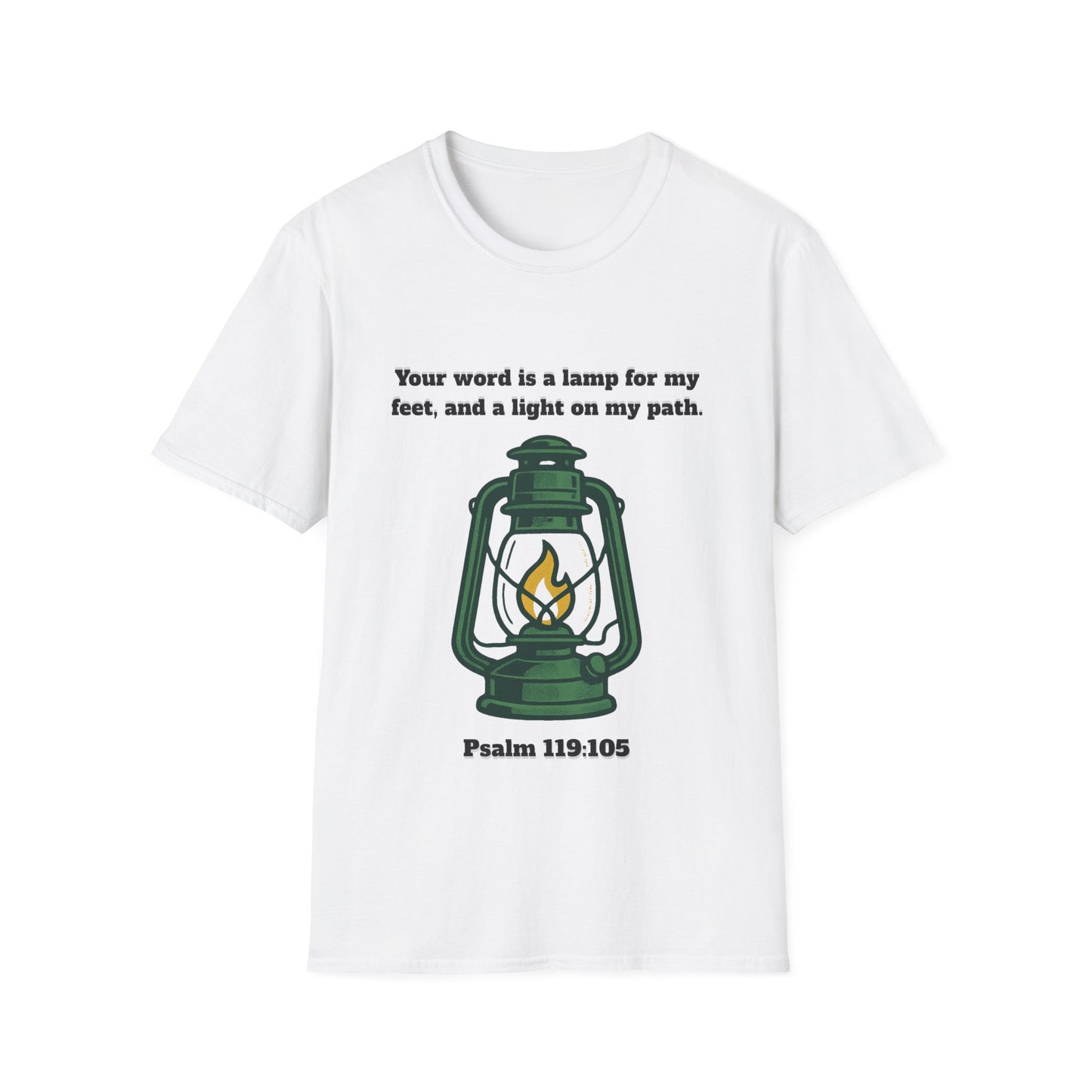 Light On My Path Inspirational Quote T-Shirt Psalm 119:105