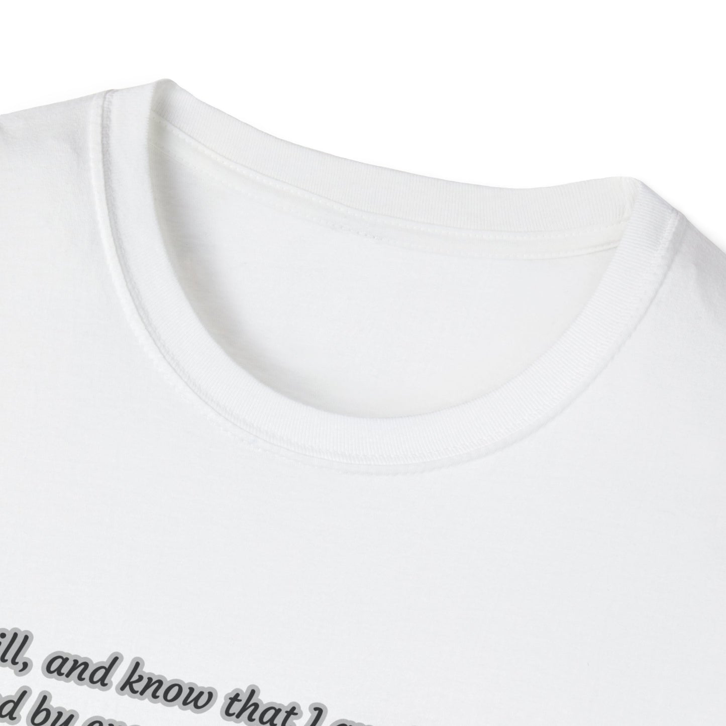 Be Still and Know Unisex Softstyle T-Shirt Psalm 46:10