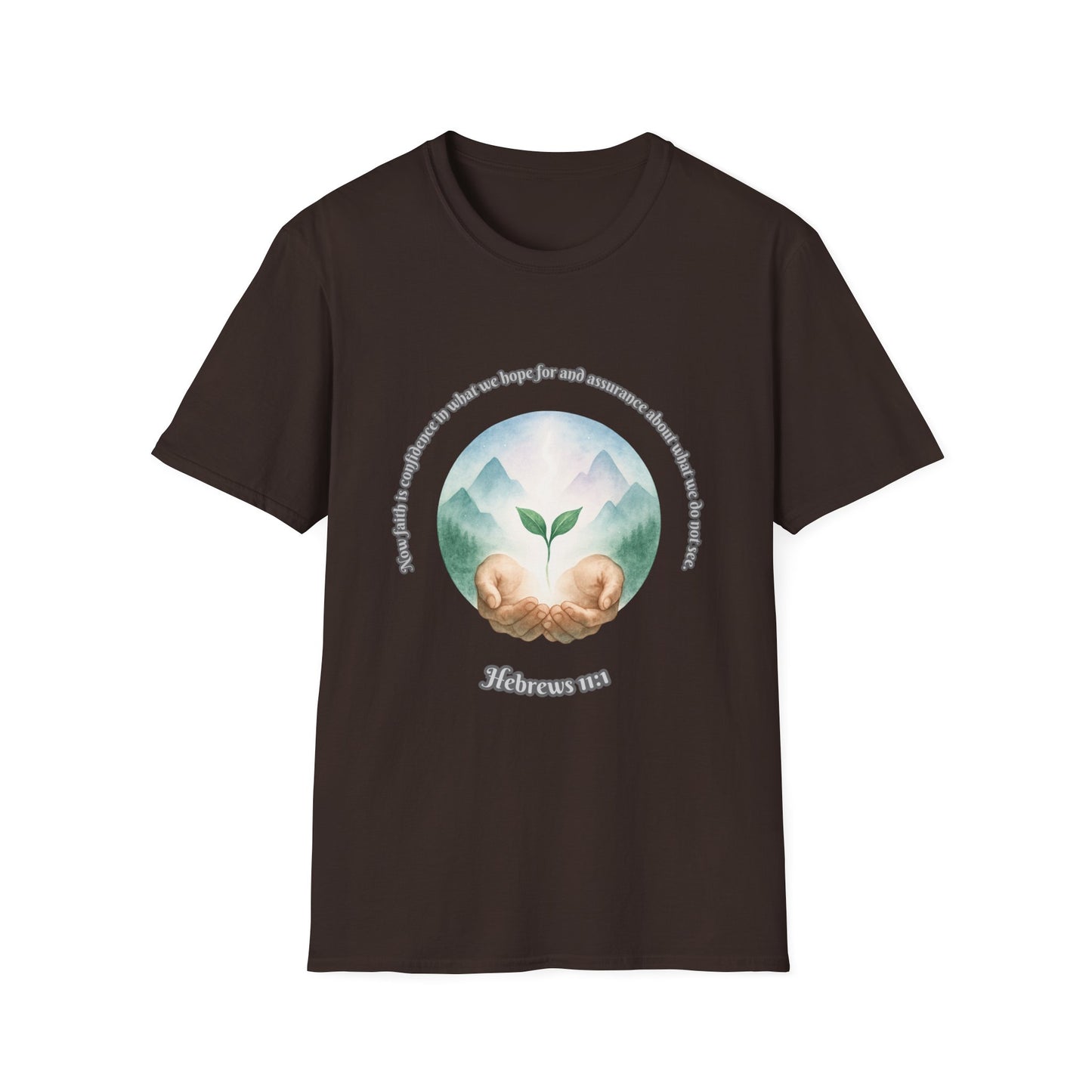 Faith is Confidence In Hope Eco-Friendly Vibes Unisex T-Shirt Hebrews 11:1