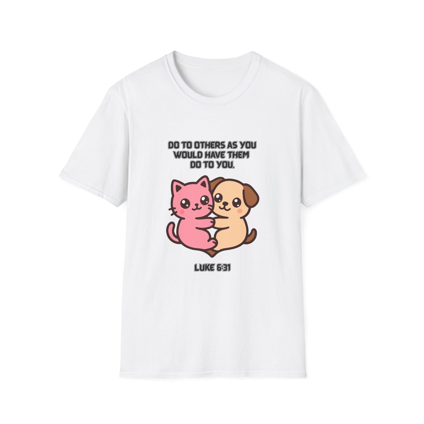 Do To Others Cute Animals Friendship T-Shirt Luke 6:31