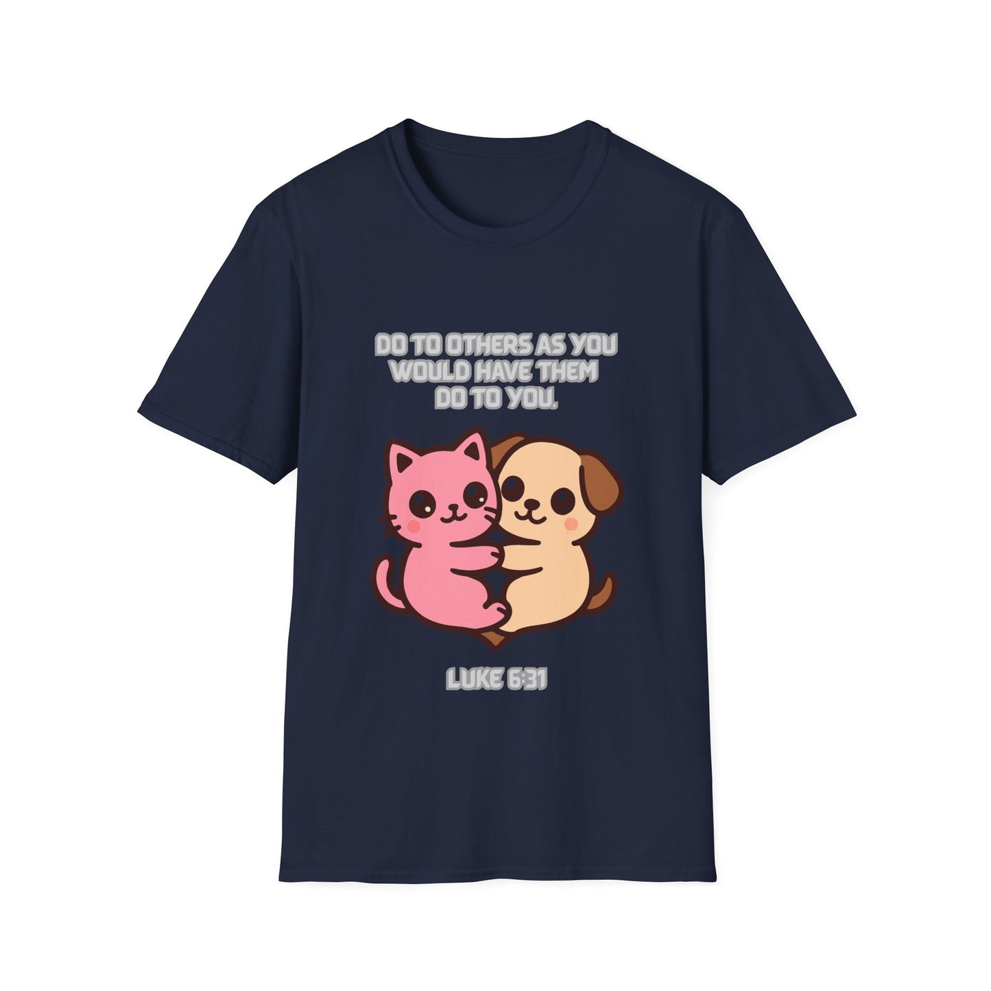 Do To Others Cute Animals Friendship T-Shirt Luke 6:31