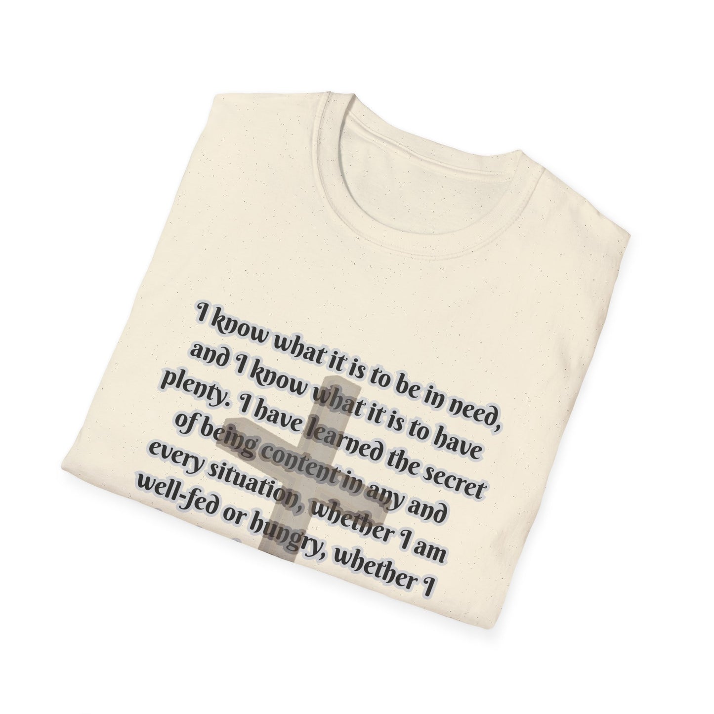 I Can Do All Things (Full Paul Verse) Inspirational Quote Unisex T-Shirt - Philippians 4:12-13