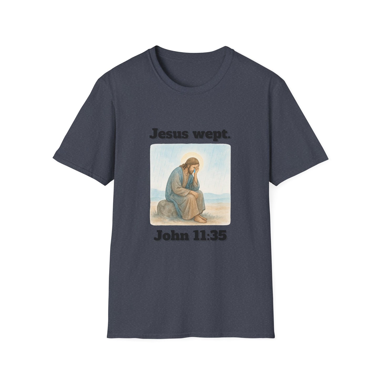 Inspirational Jesus Wept T-Shirt John 11:35