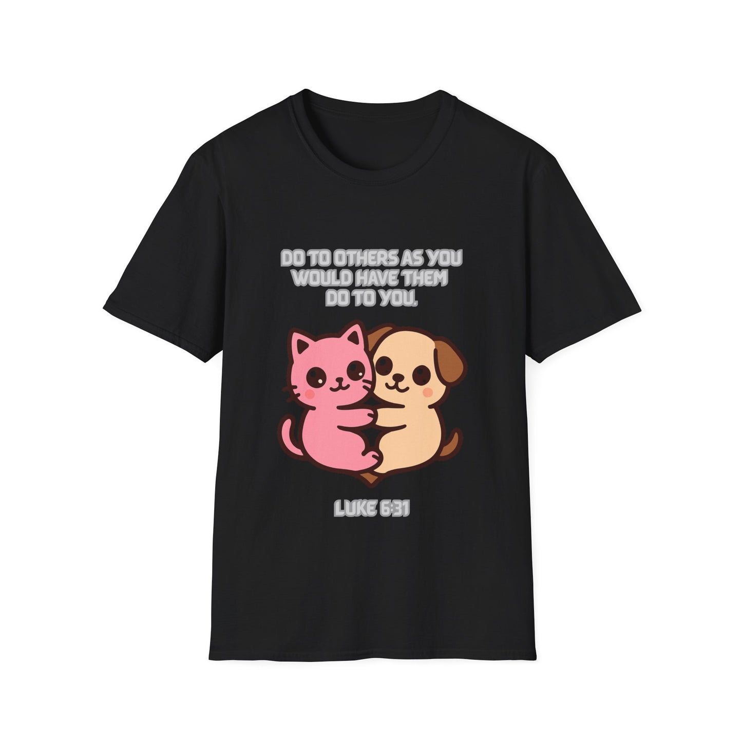 Do To Others Cute Animals Friendship T-Shirt Luke 6:31