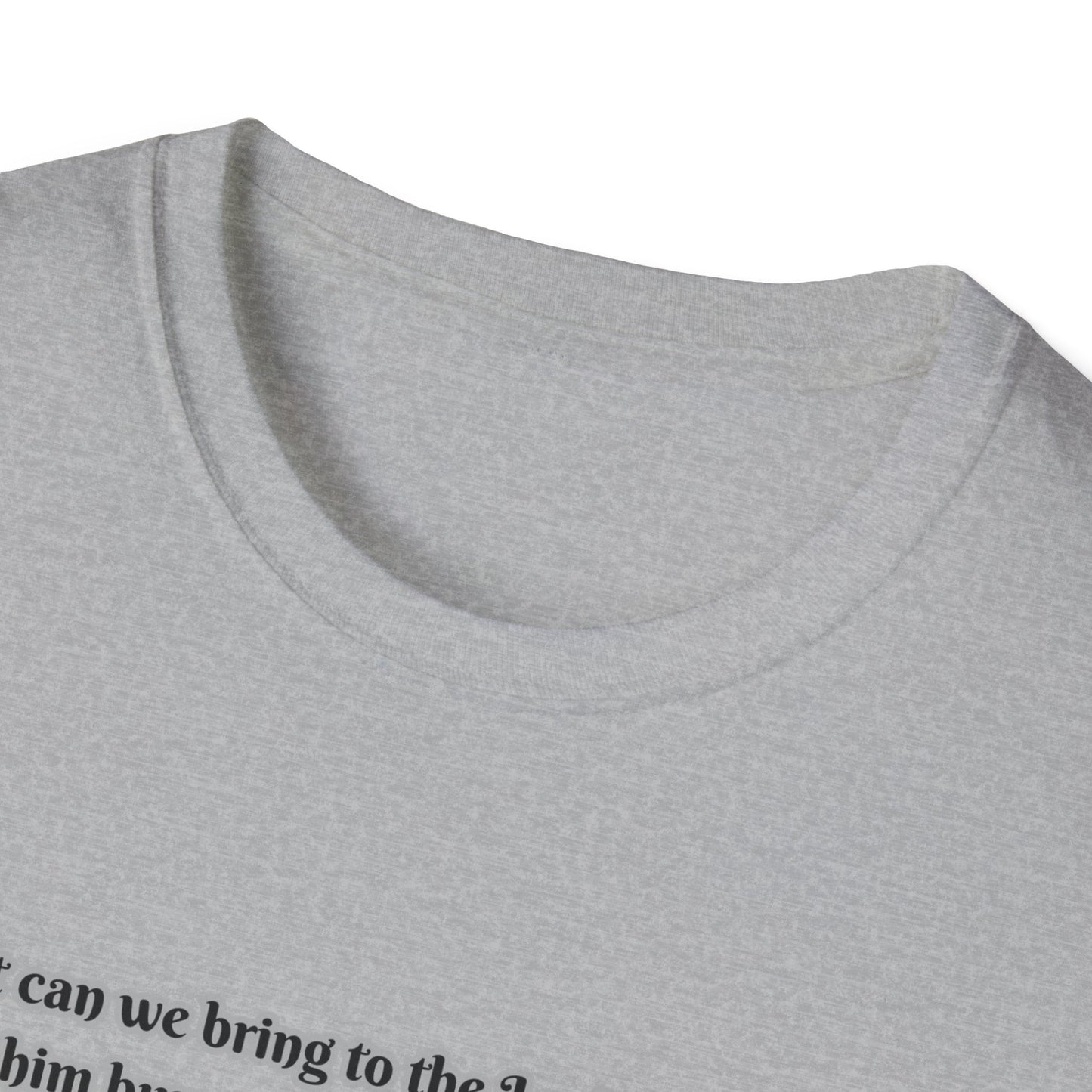 What Can We Bring Inspirational Quote Unisex Softstyle T-Shirt Micah 6:6