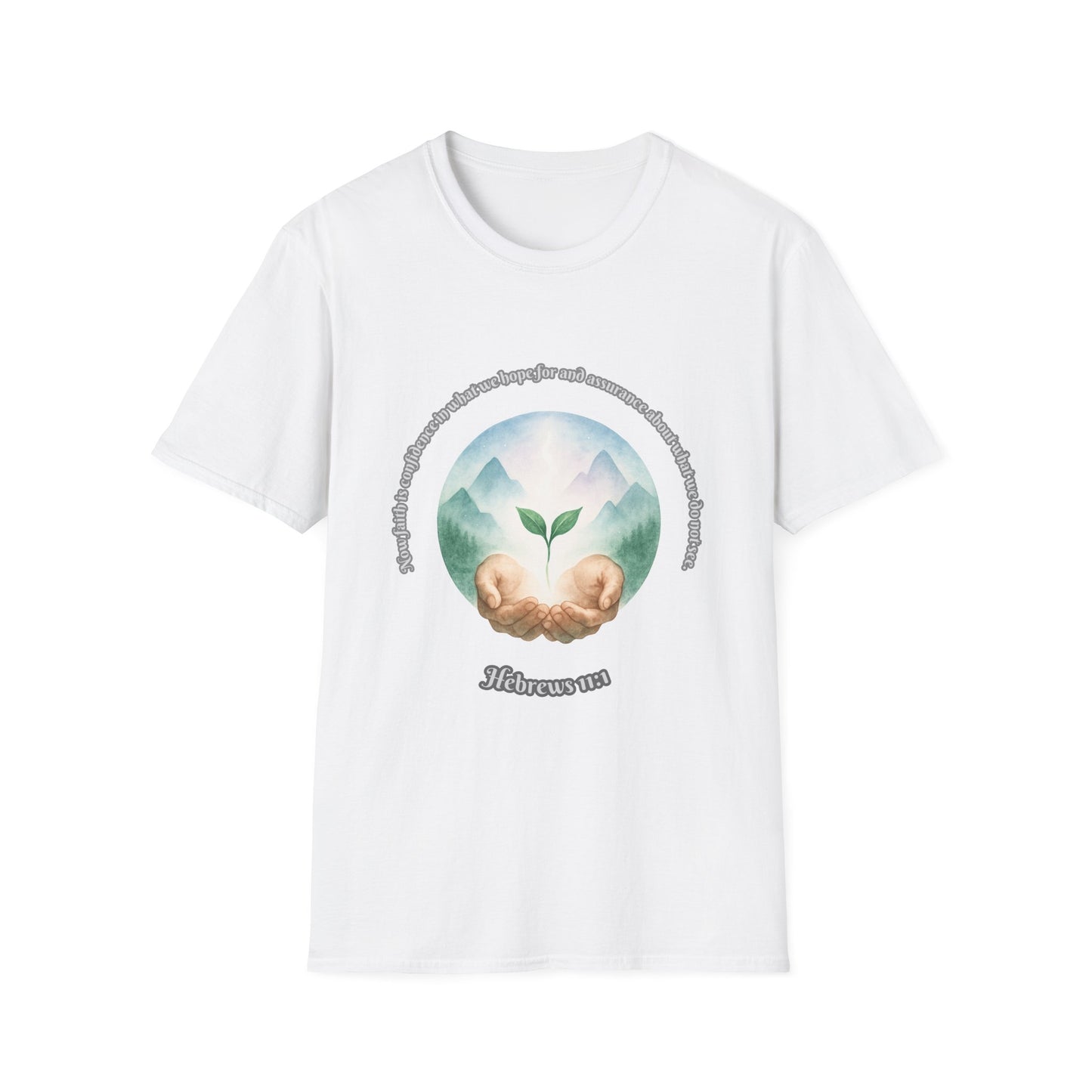 Faith is Confidence In Hope Eco-Friendly Vibes Unisex T-Shirt Hebrews 11:1