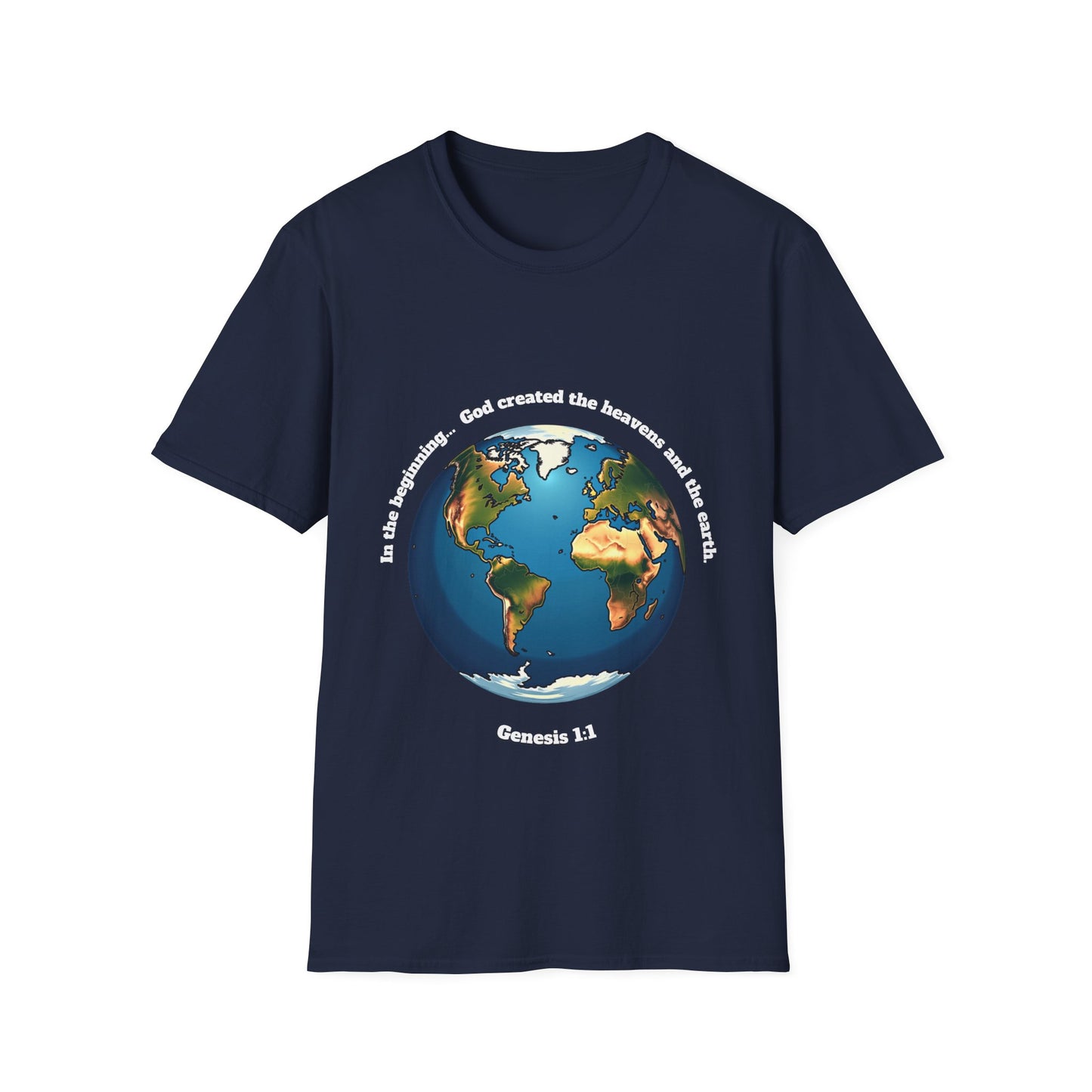 Heaven And Earth Creation Unisex T-Shirt - Genesis 1:1 Inspirational Tee