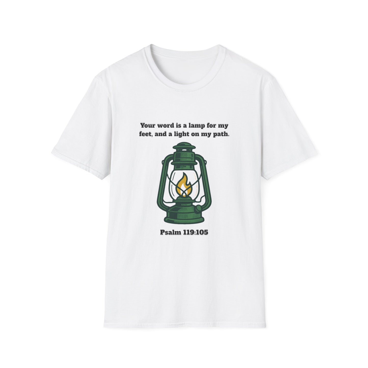 Light On My Path Inspirational Quote T-Shirt Psalm 119:105