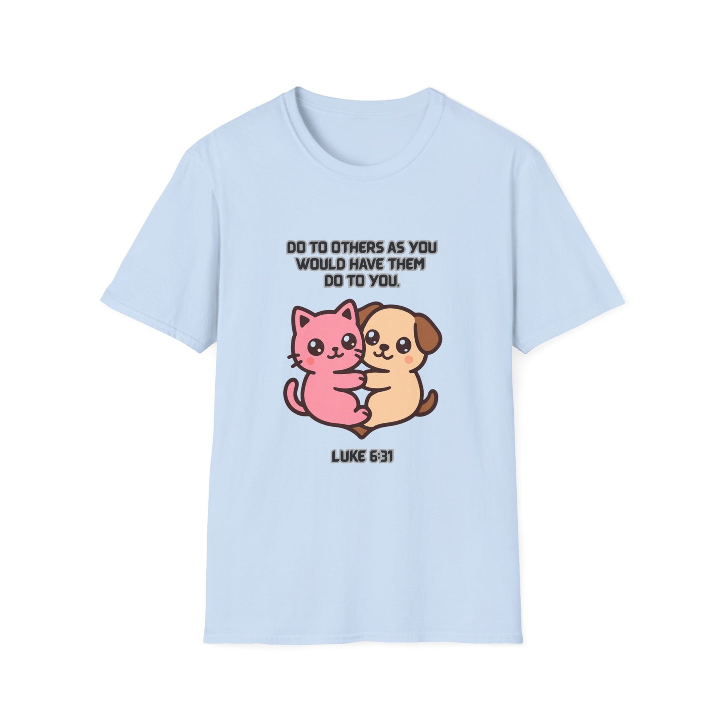 Do To Others Cute Animals Friendship T-Shirt Luke 6:31