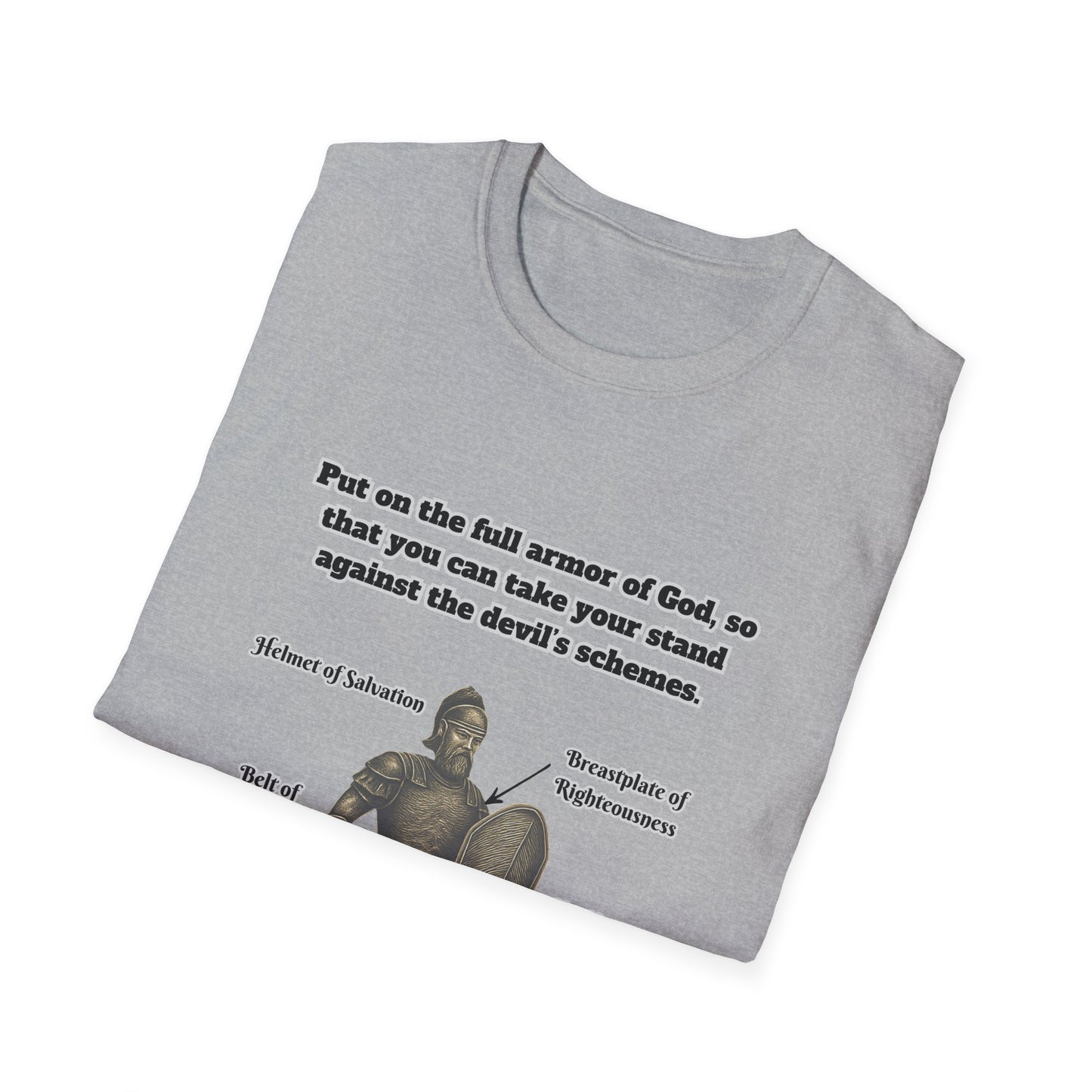 Armor of God Explained Unisex Softstyle T-Shirt Ephesians 6:11