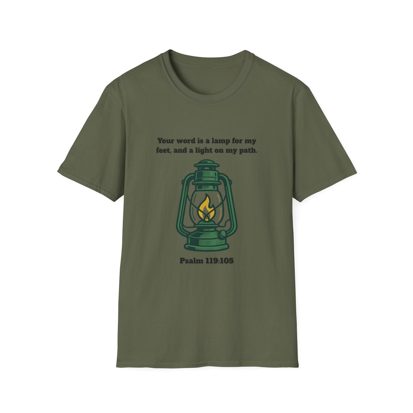 Light On My Path Inspirational Quote T-Shirt Psalm 119:105