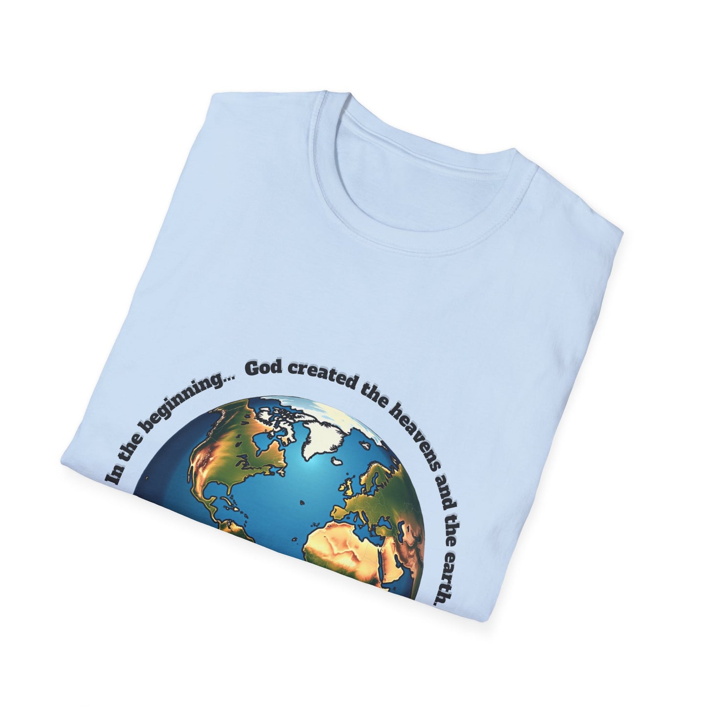 Heaven And Earth Creation Unisex T-Shirt - Genesis 1:1 Inspirational Tee
