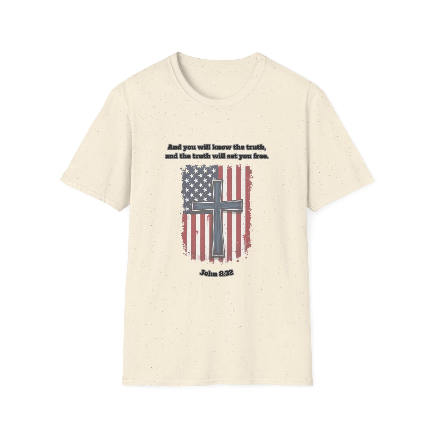 'Truth Will Set You Free' Patriotic Faith T-Shirt Unisex John 8:32