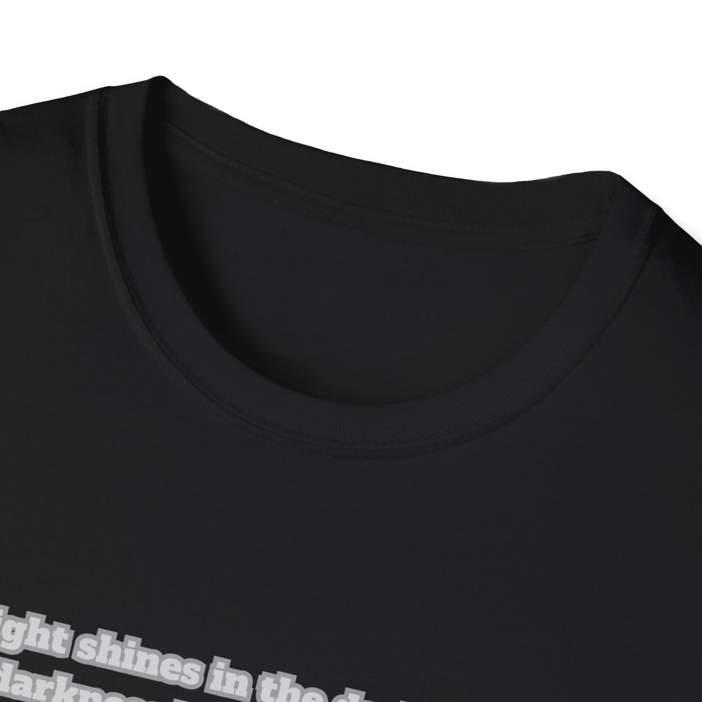 Light In The Darkness Inspirational Nature T-Shirt with Bible Verse John 1:5