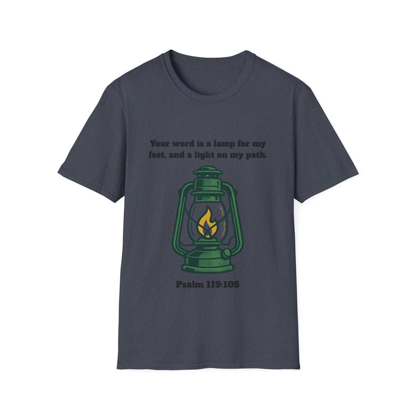 Light On My Path Inspirational Quote T-Shirt Psalm 119:105