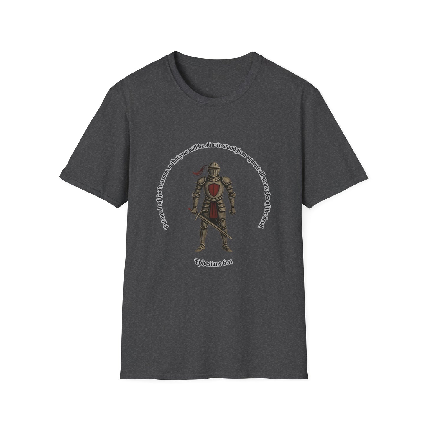 Armor of God Against The Devil Unisex Softstyle T-Shirt Ephesians 6:11