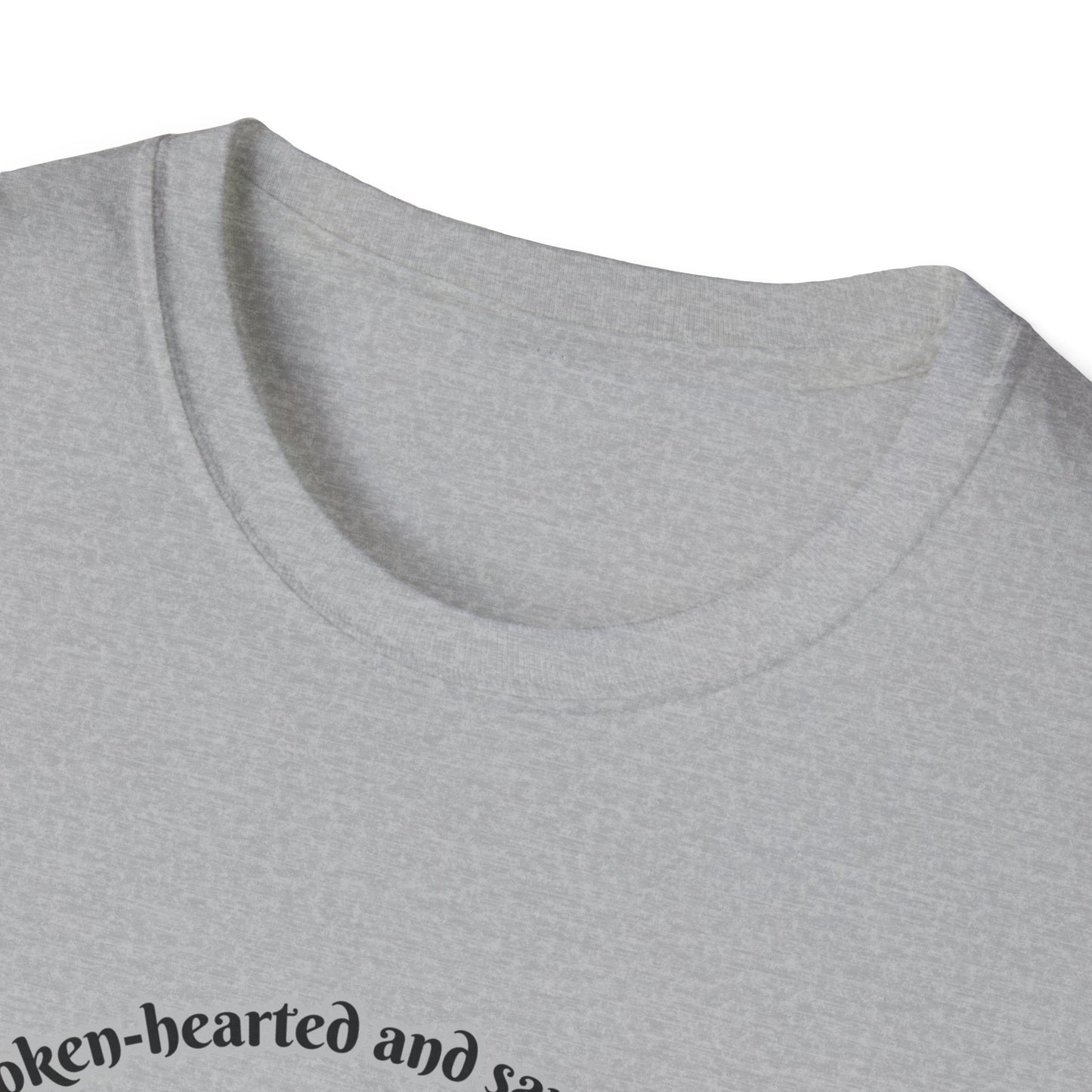 Broken Heart/Spirit Graphic T-Shirt for Healing and Empowerment Psalm 34:18