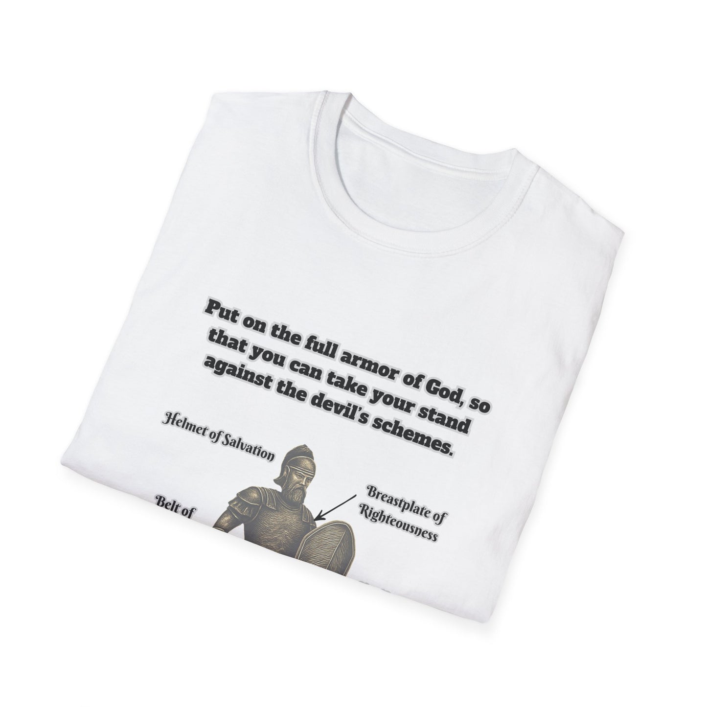 Armor of God Explained Unisex Softstyle T-Shirt Ephesians 6:11