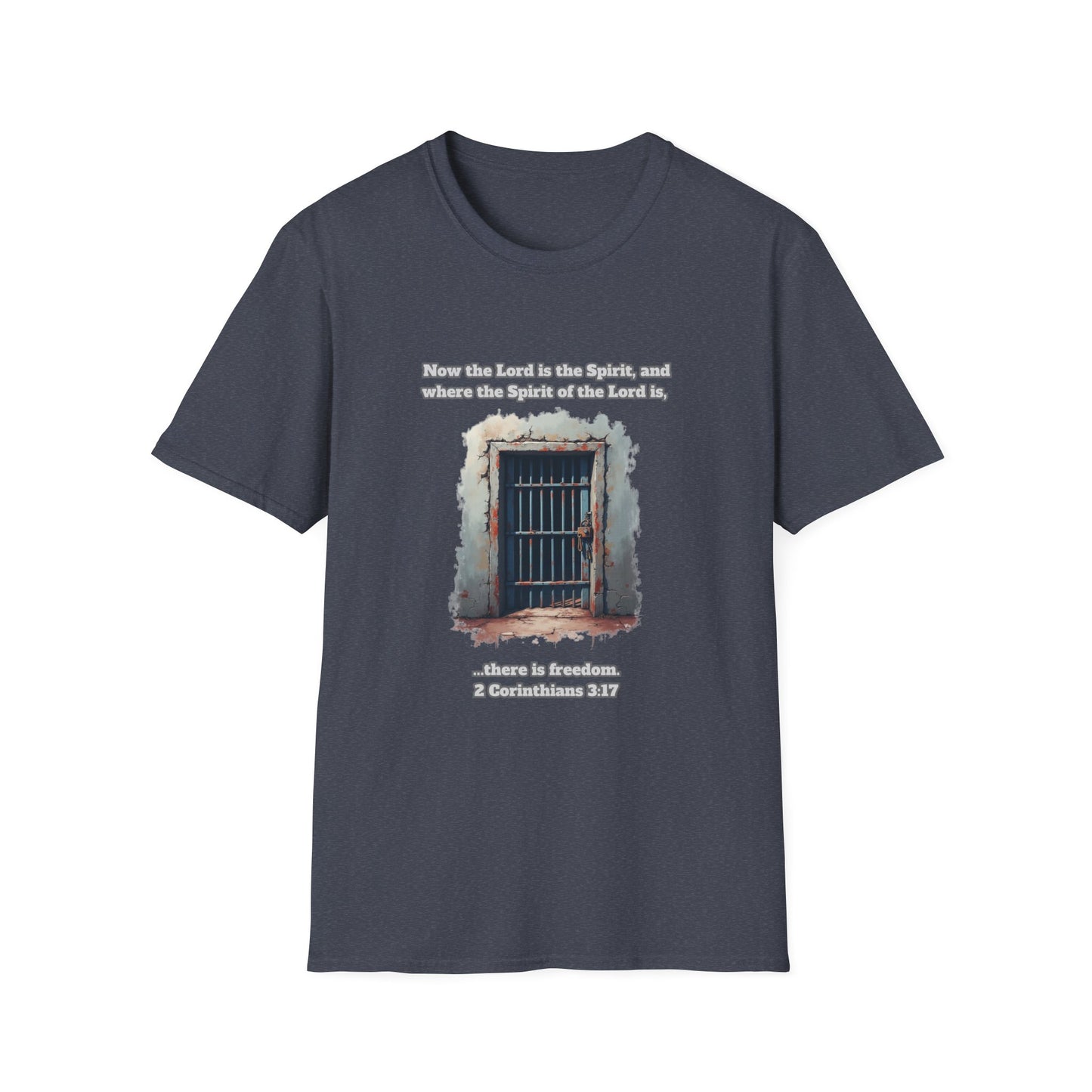 Freedom in the Spirit Unisex Softstyle T-Shirt 2 Corinthians 3:17