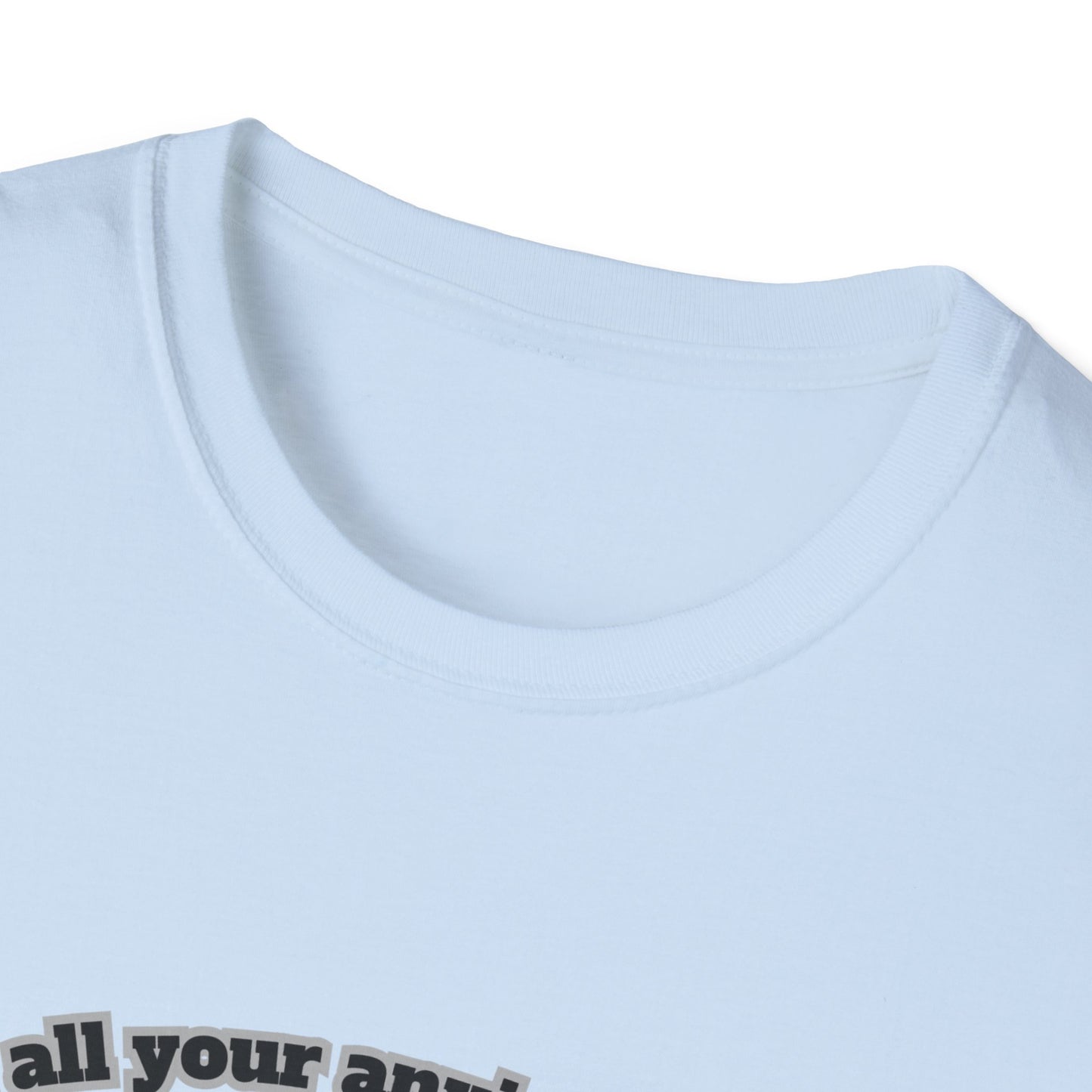 Cast Anxiety Because He Cares Graphic T-Shirt for Healing and Empowerment 1 Peter 5:7