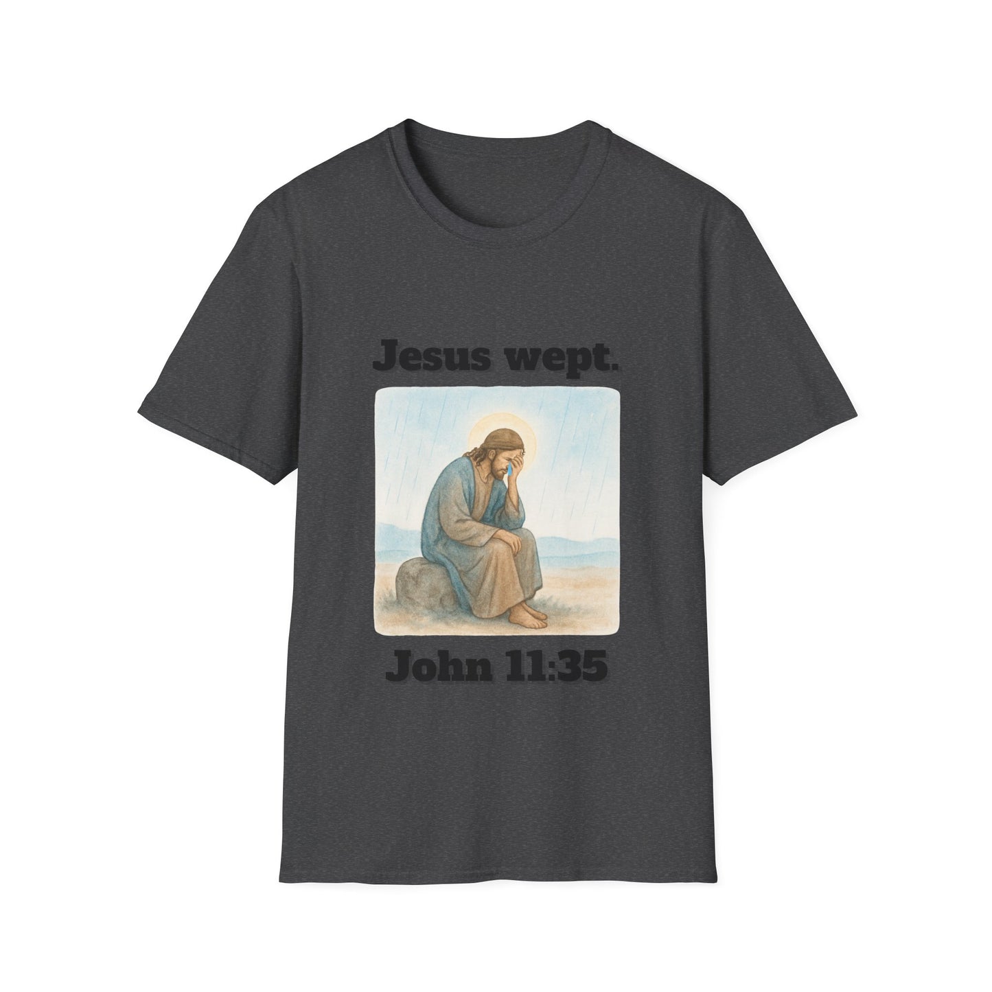 Inspirational Jesus Wept T-Shirt John 11:35
