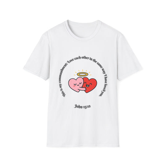 Love Each Other Commandment Unisex Softstyle T-Shirt John 15:12