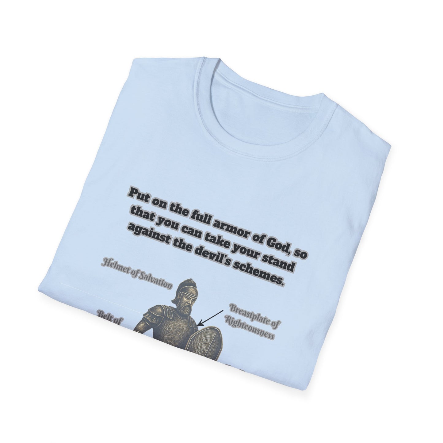 Armor of God Explained Unisex Softstyle T-Shirt Ephesians 6:11