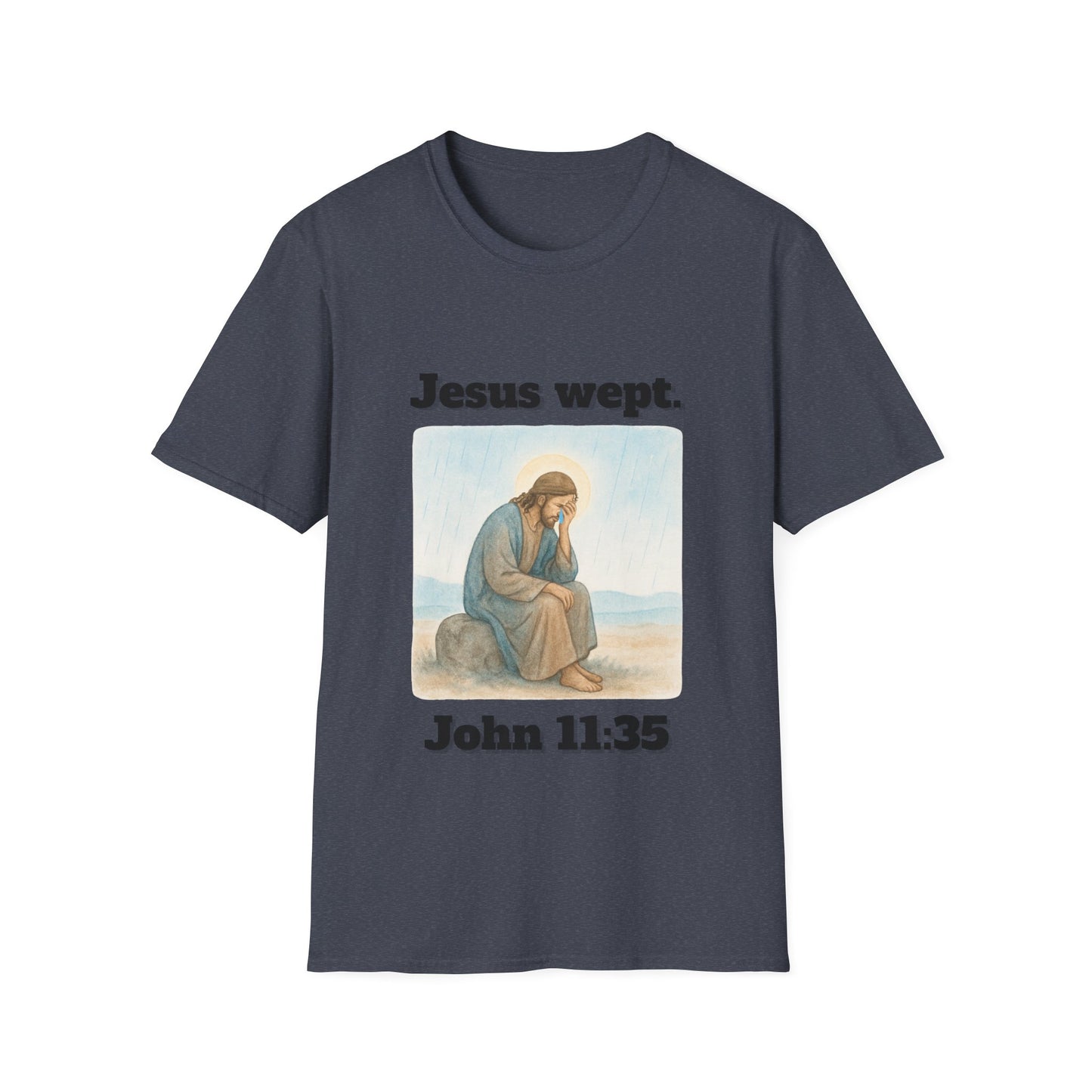 Inspirational Jesus Wept T-Shirt John 11:35