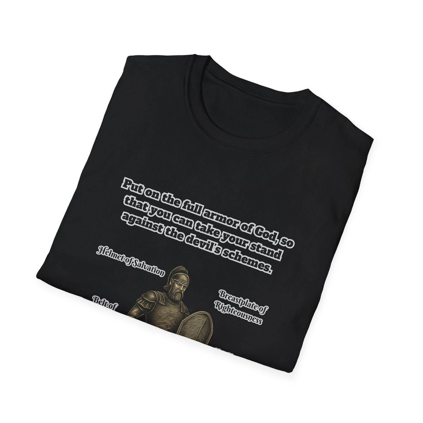 Armor of God Explained Unisex Softstyle T-Shirt Ephesians 6:11
