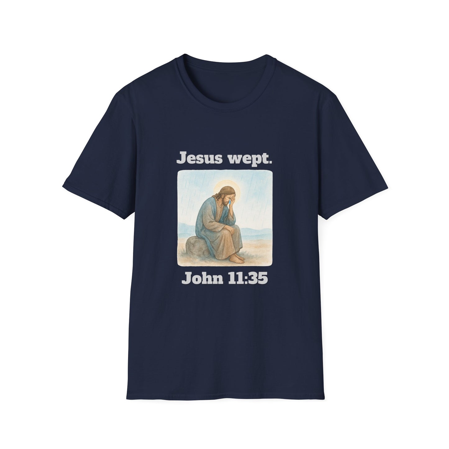 Inspirational Jesus Wept T-Shirt John 11:35