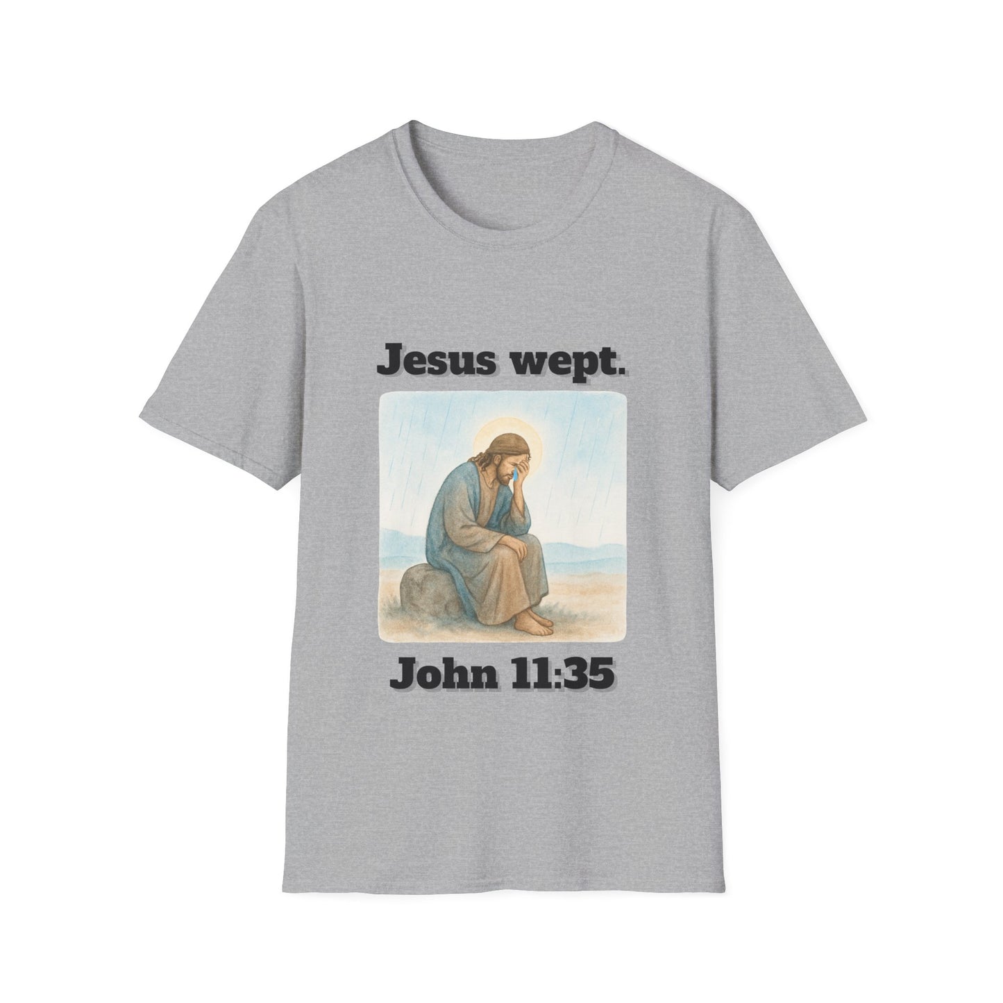 Inspirational Jesus Wept T-Shirt John 11:35