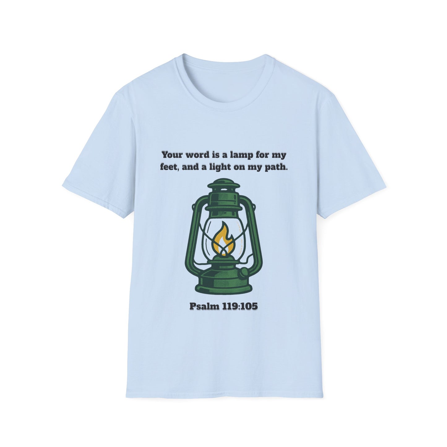 Light On My Path Inspirational Quote T-Shirt Psalm 119:105