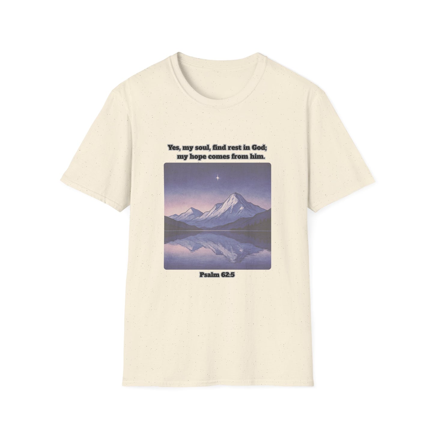 Rest In God Unisex Softstyle T-Shirt Psalm 62:5