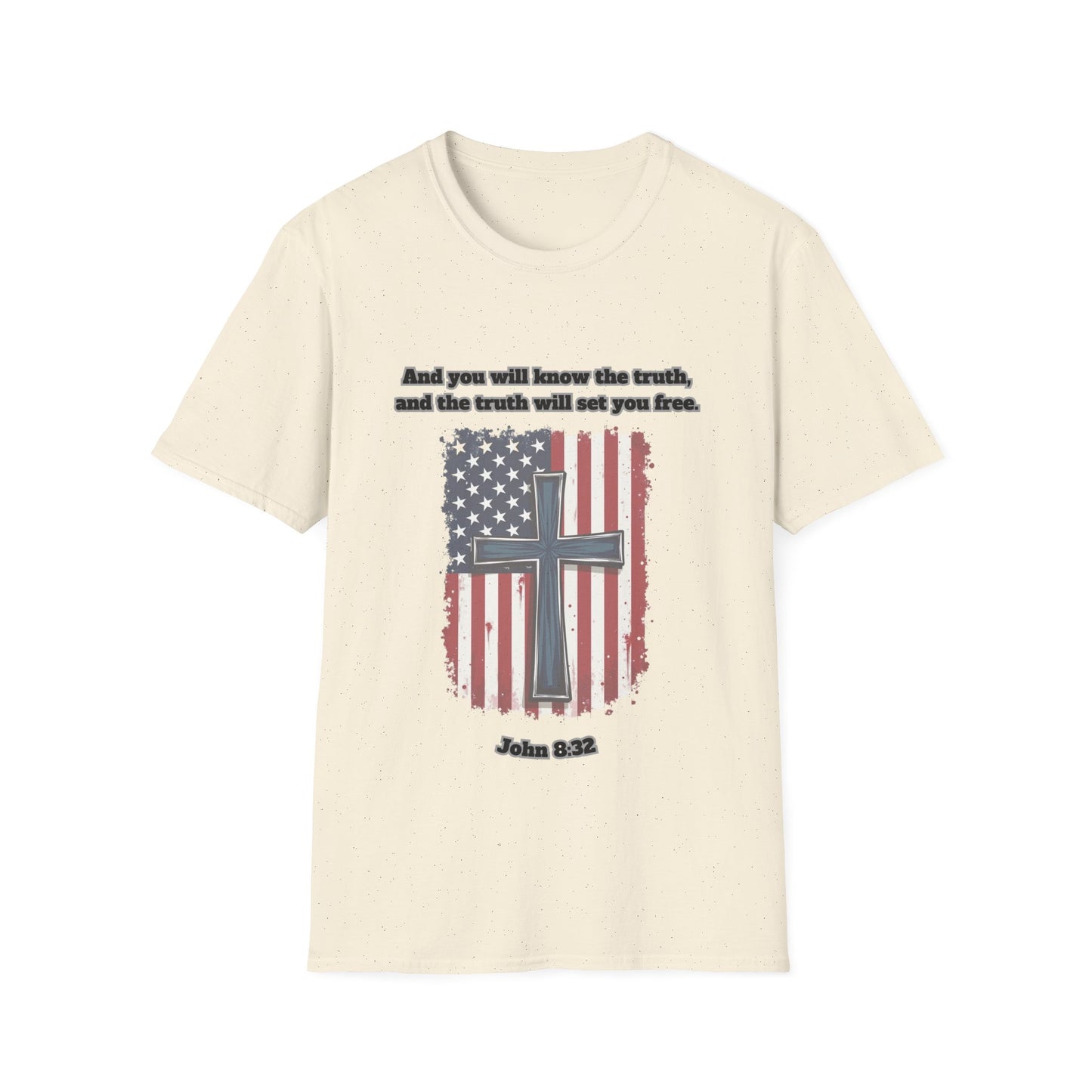 'Truth Will Set You Free' Patriotic Faith T-Shirt Unisex John 8:32