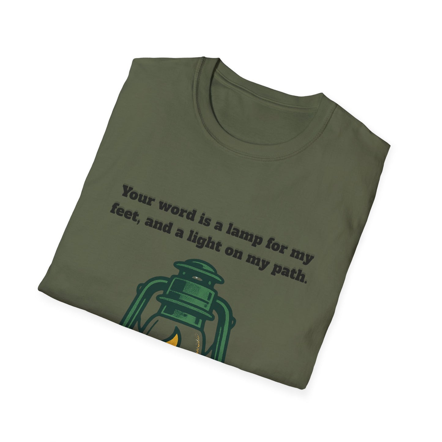 Light On My Path Inspirational Quote T-Shirt Psalm 119:105