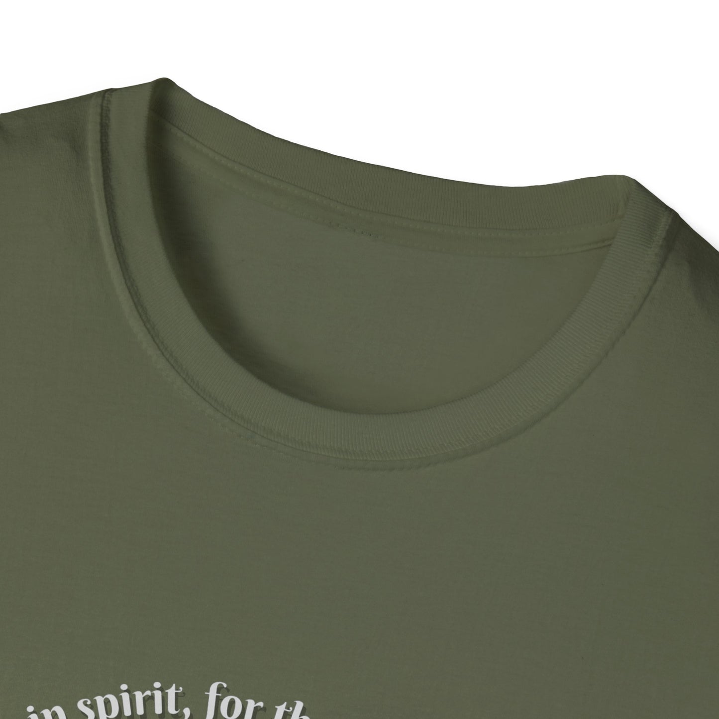 Blessed Are The Poor In Spirit Unisex Softstyle T-Shirt Matthew 5:3