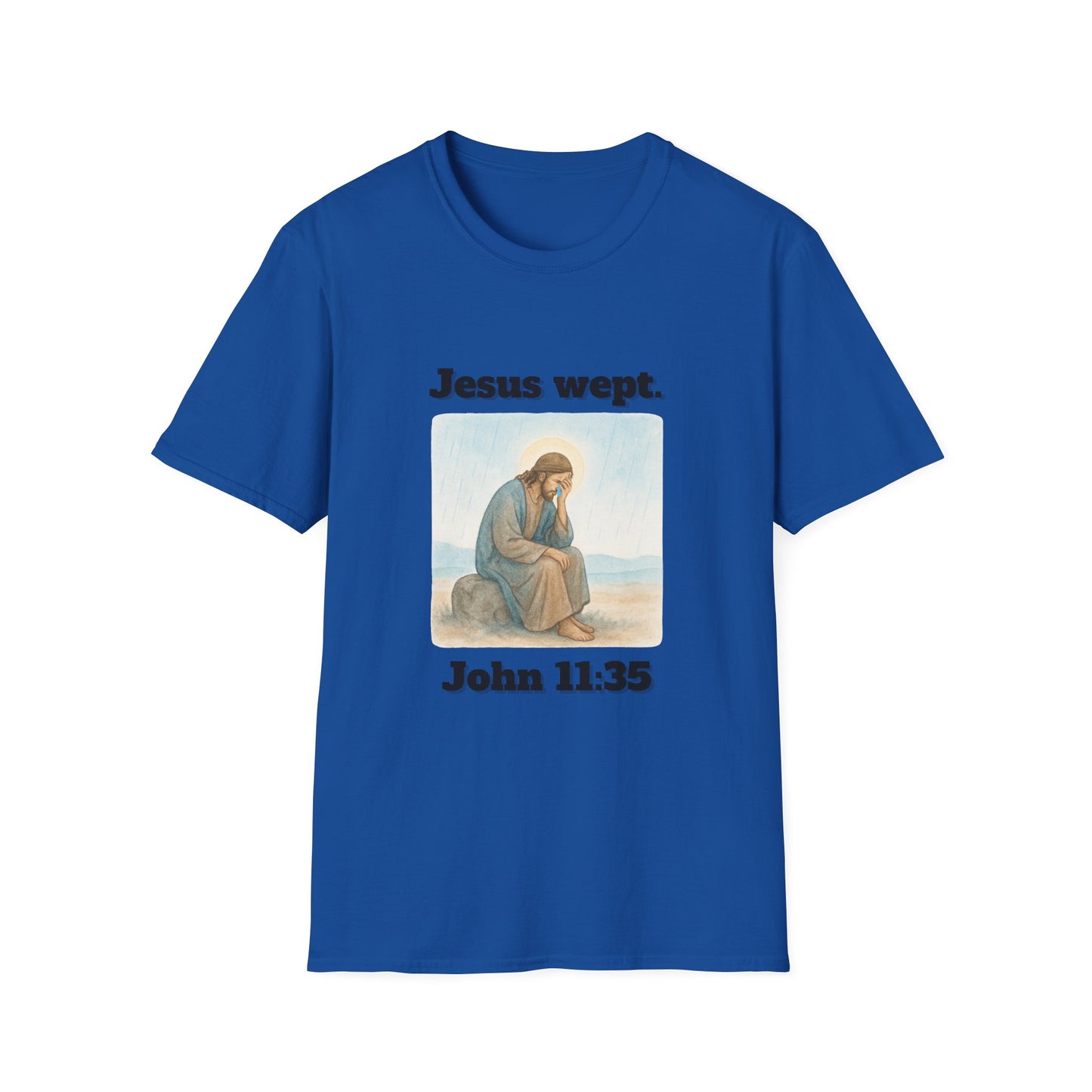 Inspirational Jesus Wept T-Shirt John 11:35