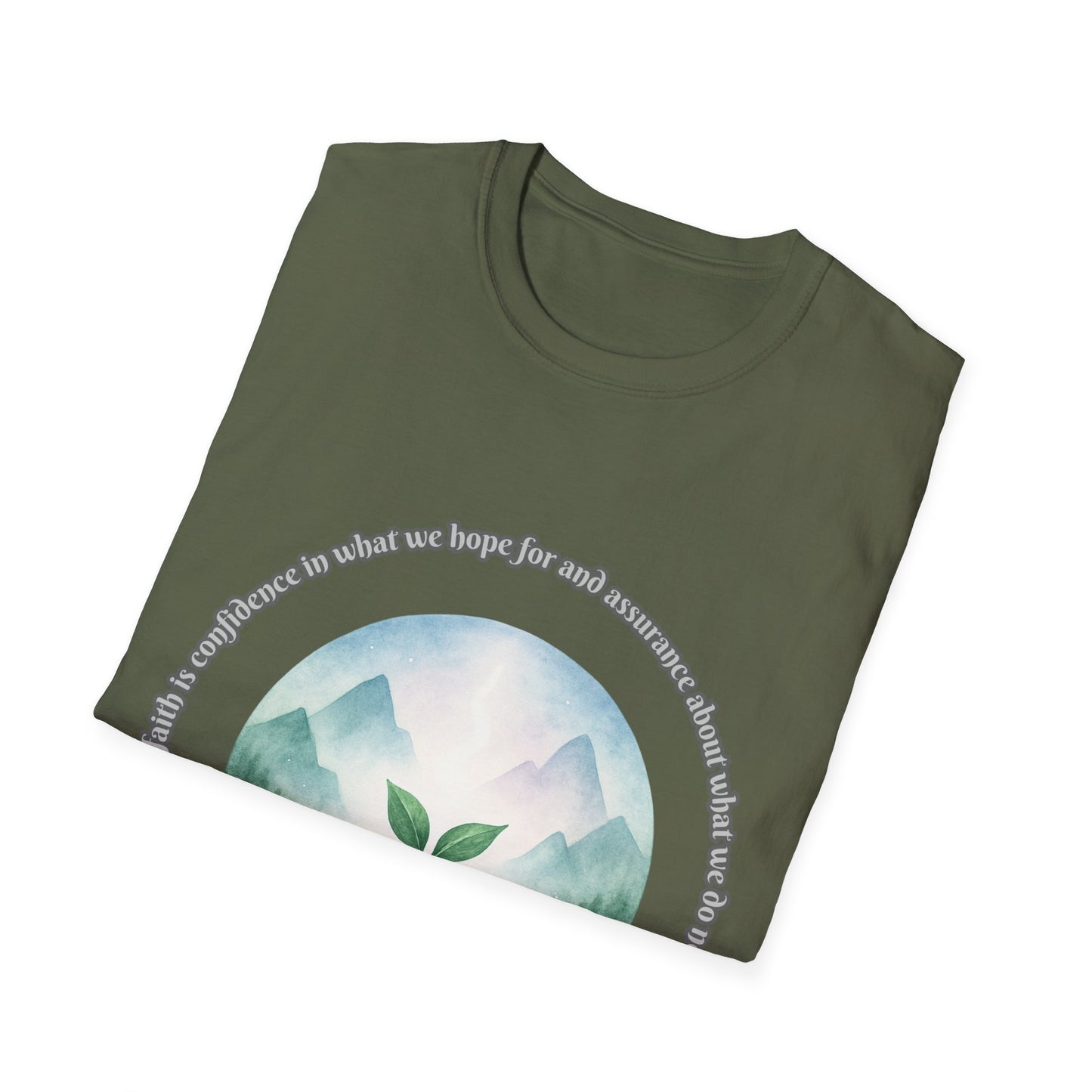 Faith is Confidence In Hope Eco-Friendly Vibes Unisex T-Shirt Hebrews 11:1