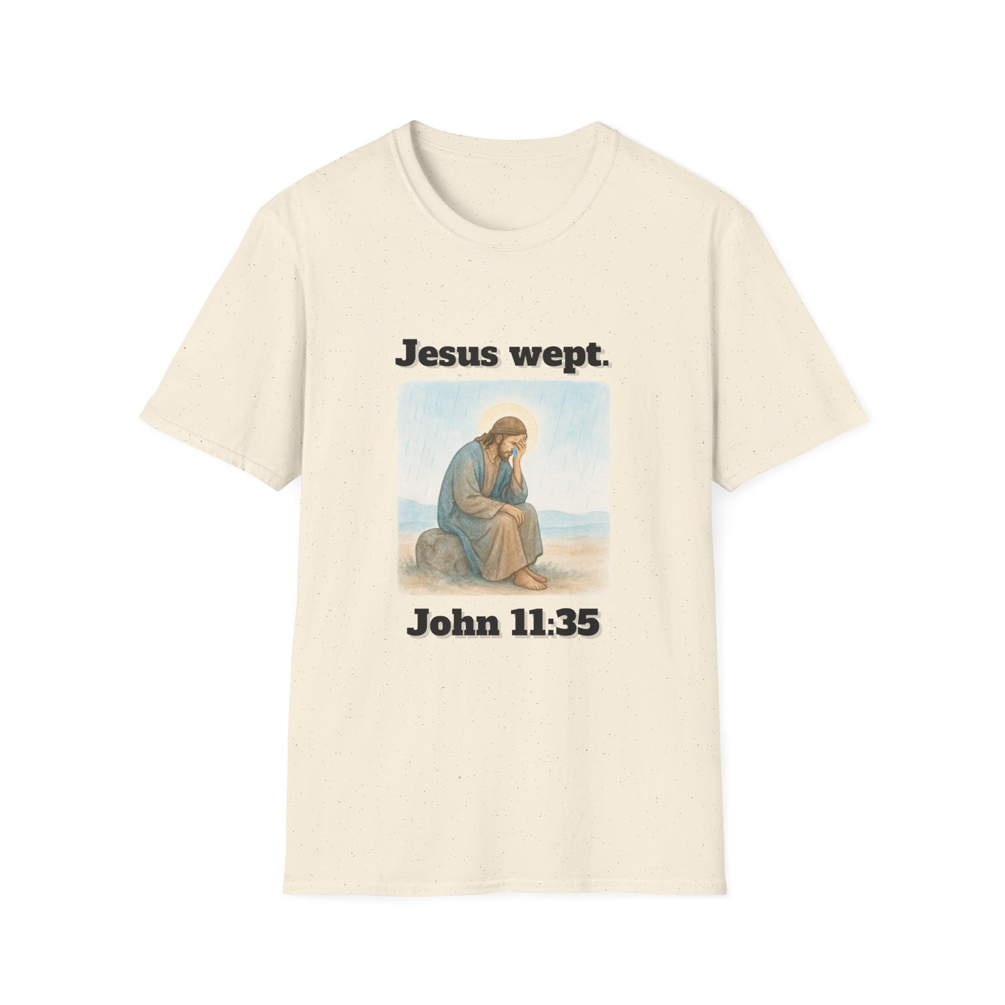 Inspirational Jesus Wept T-Shirt John 11:35