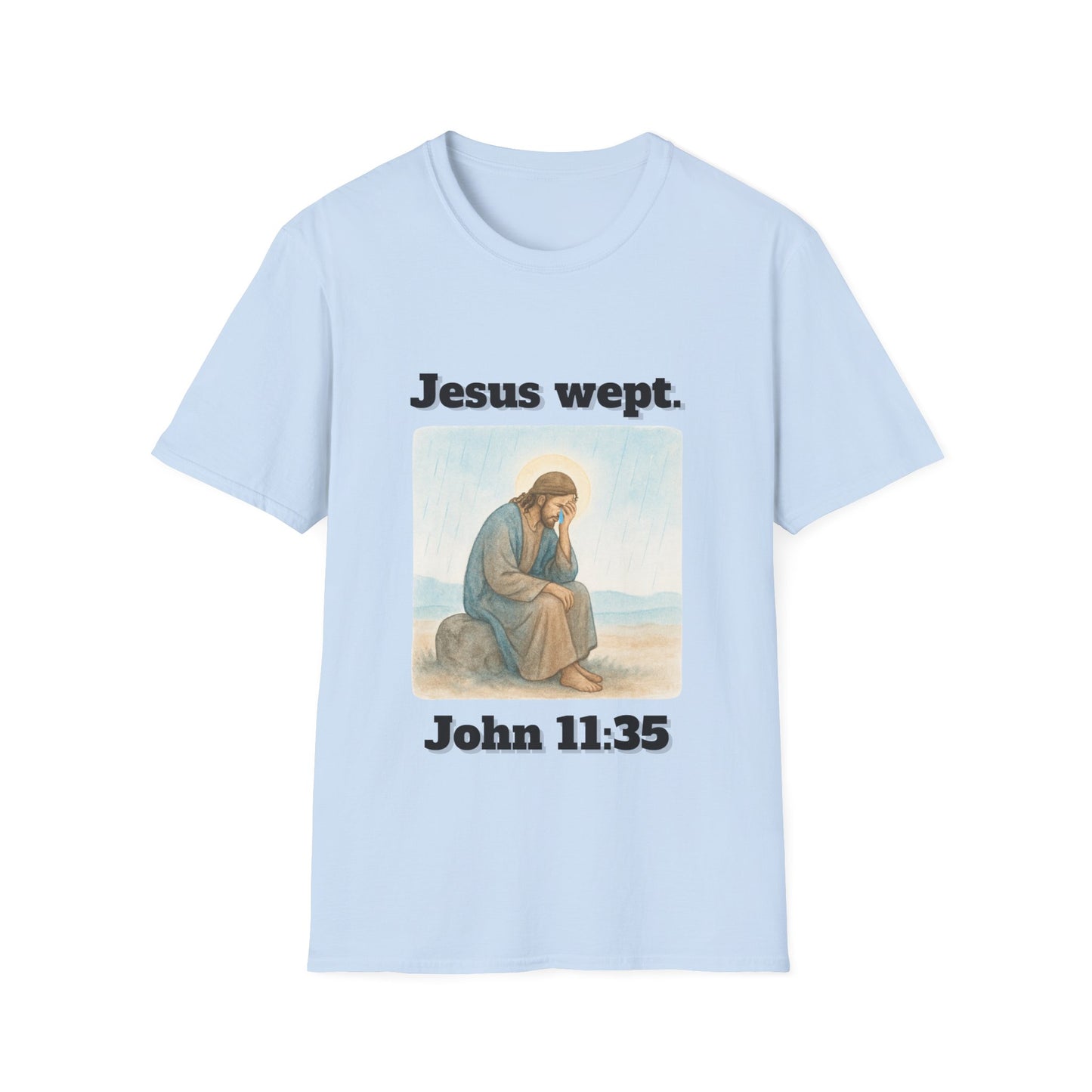 Inspirational Jesus Wept T-Shirt John 11:35