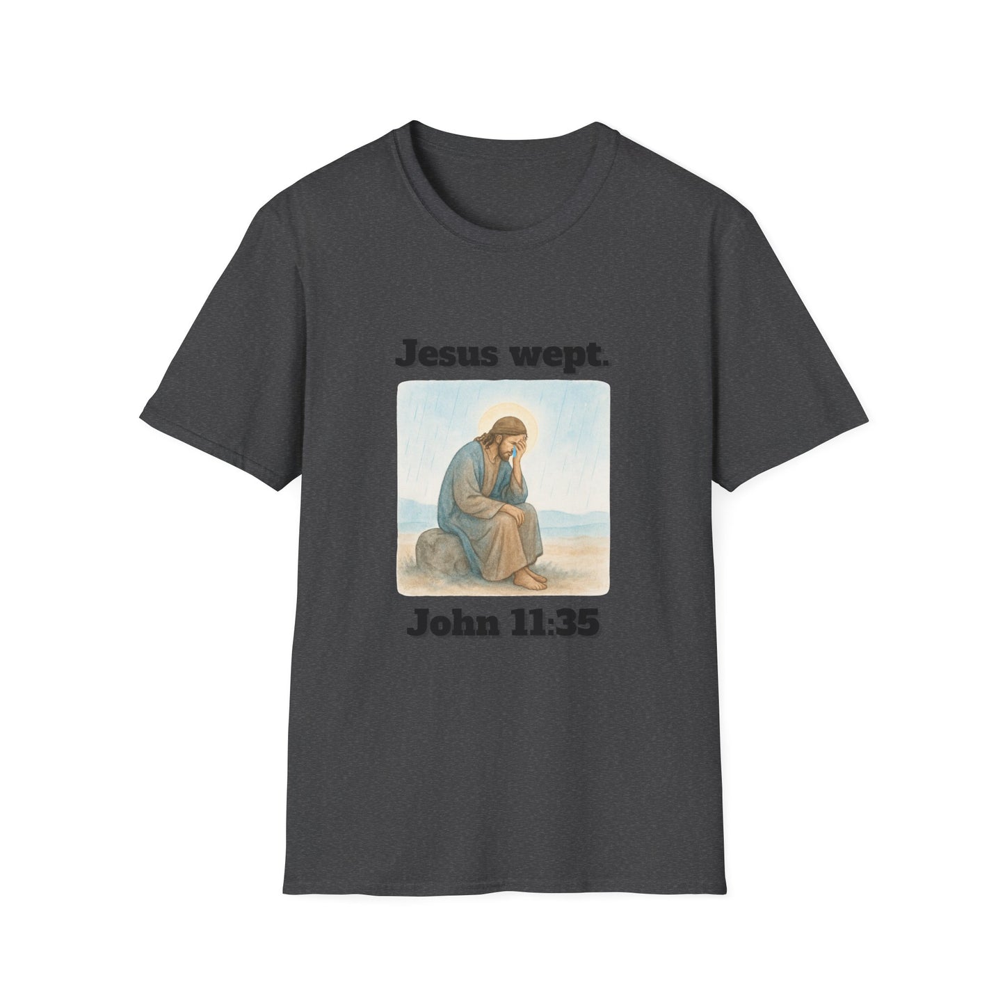 Inspirational Jesus Wept T-Shirt John 11:35