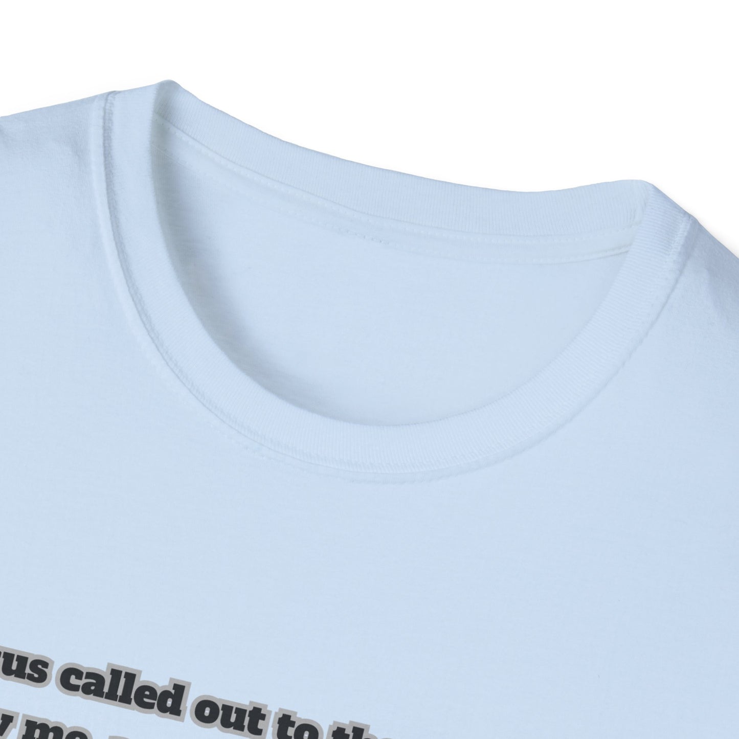 Fish For Men Inspirational Bible Verse Unisex Softstyle T-Shirt Matthew 4:19