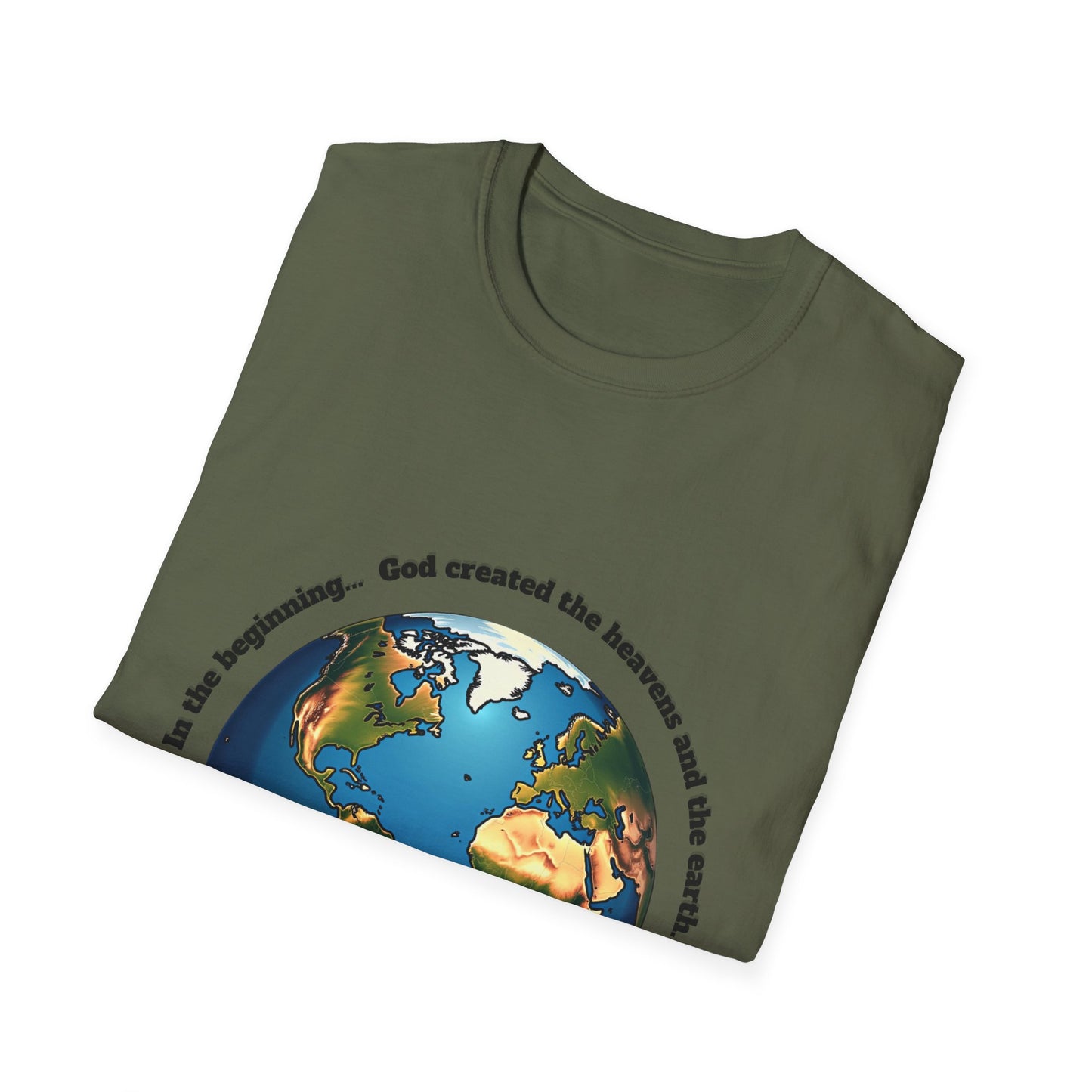 Heaven And Earth Creation Unisex T-Shirt - Genesis 1:1 Inspirational Tee
