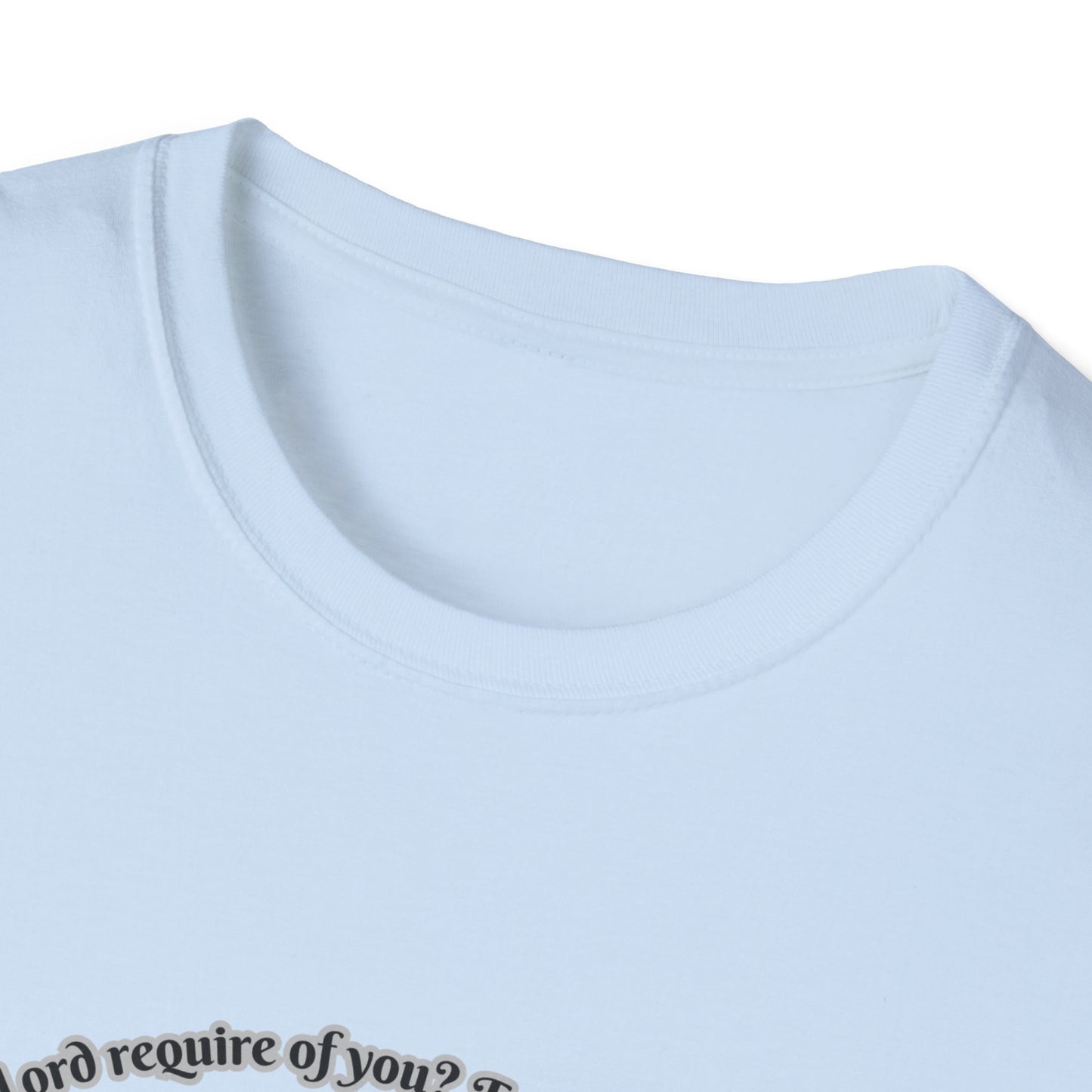 Act Justly, Love Mercy, Walk Humbly W/God Unisex Softstyle T-Shirt - Equality Graphic Tee Micah 6:8