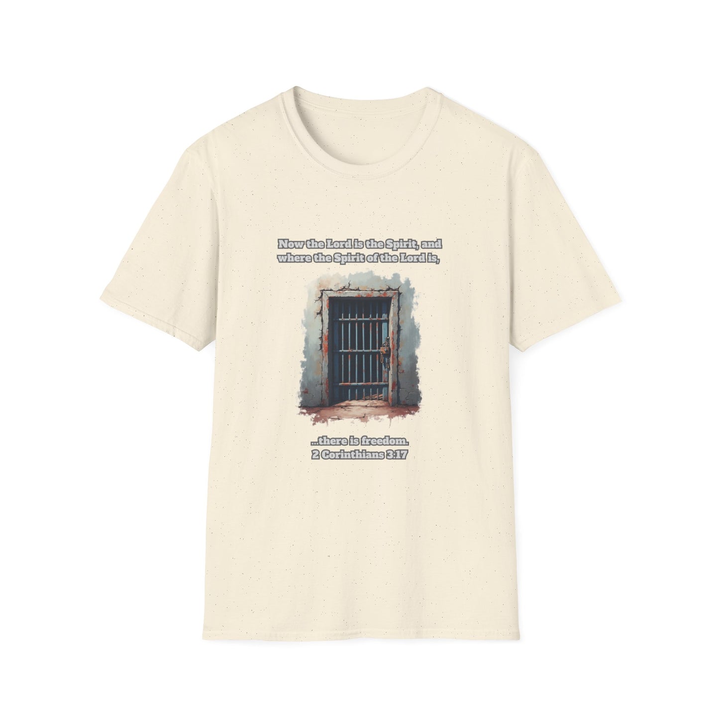 Freedom in the Spirit Unisex Softstyle T-Shirt 2 Corinthians 3:17
